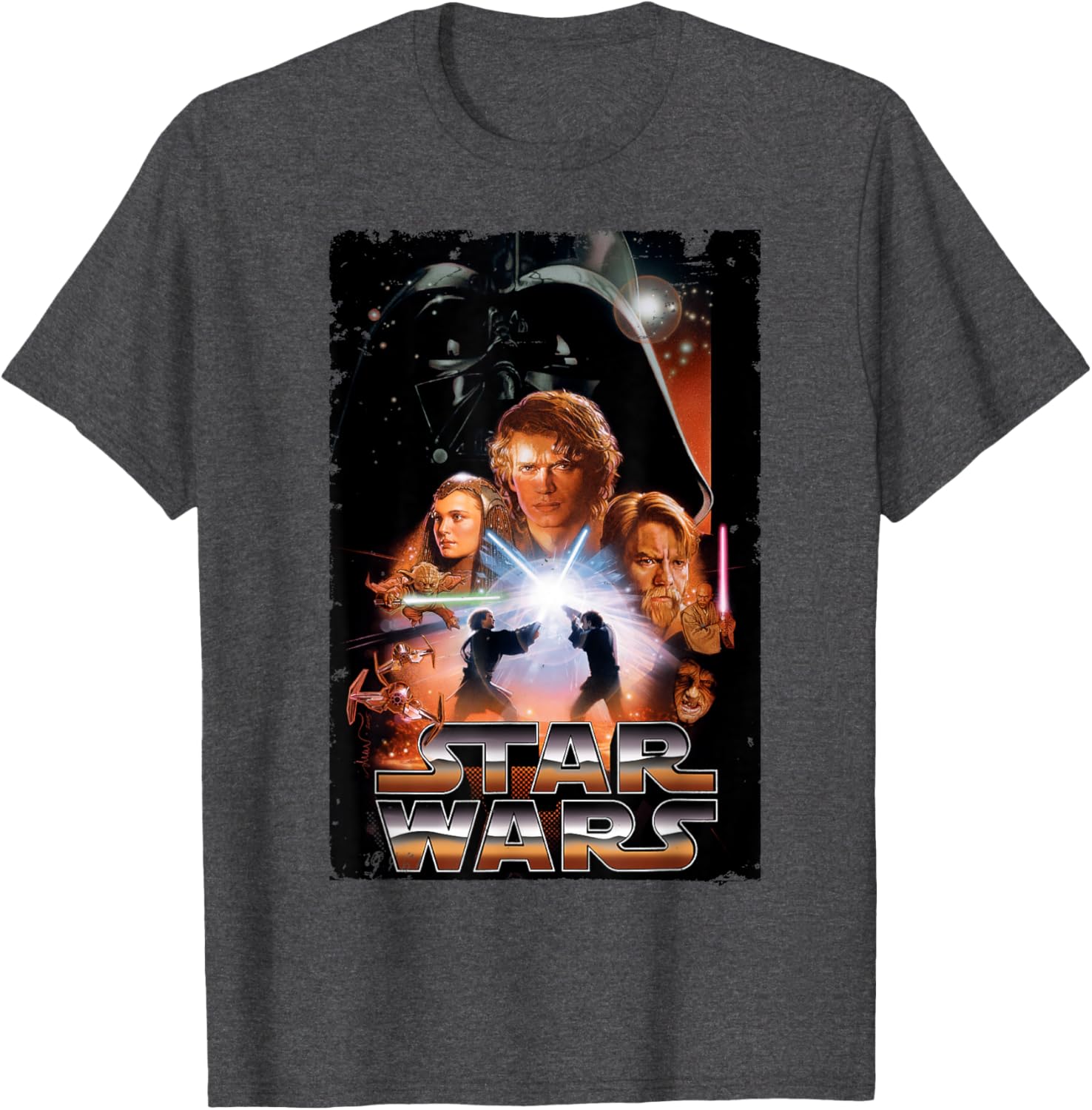 Vintage Star Wars Revenge of the Sith T-Shirt for Disney Fans - 7