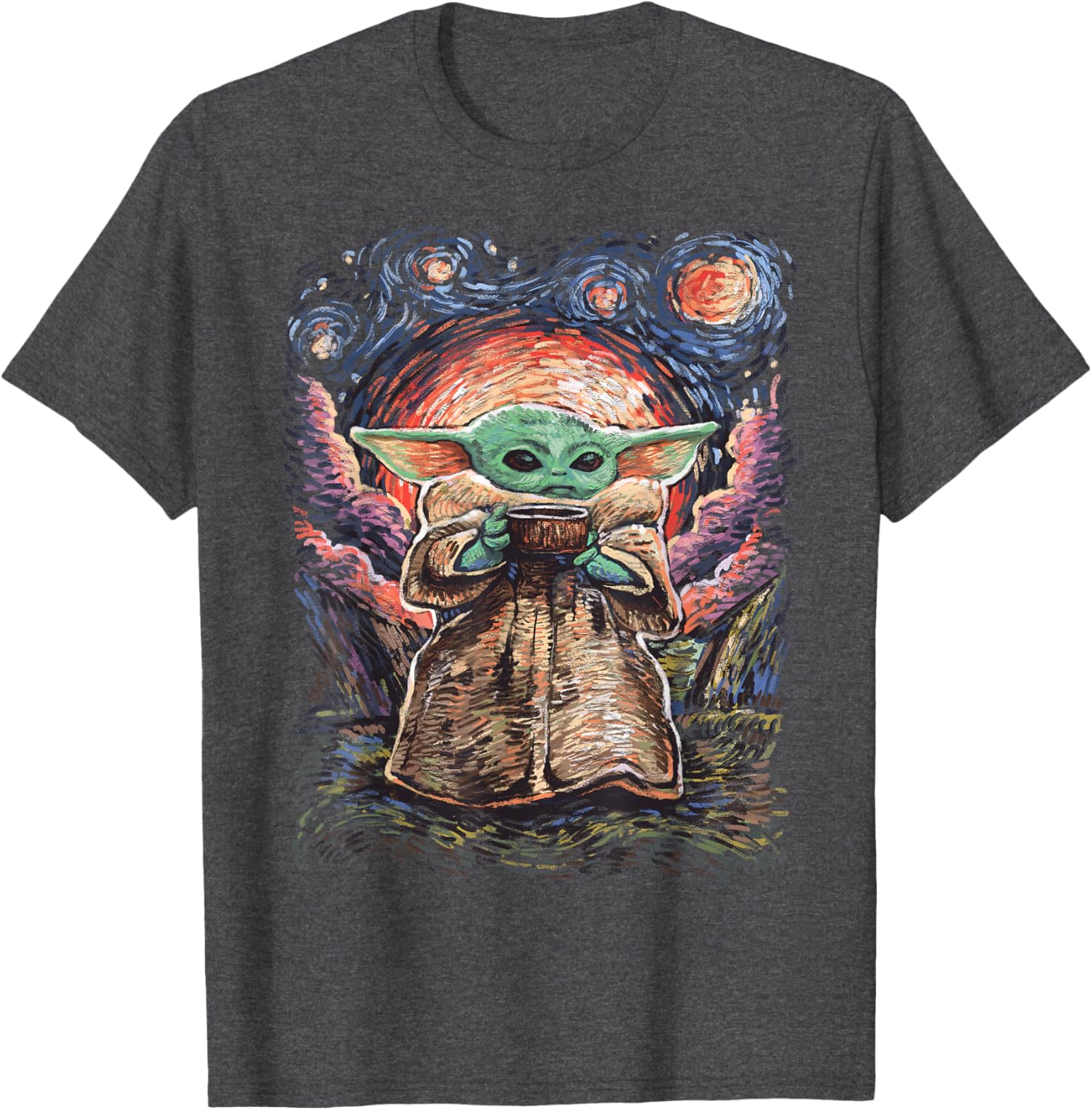Star Wars The Child Starry Night T-Shirt for Fans of All Ages - 8