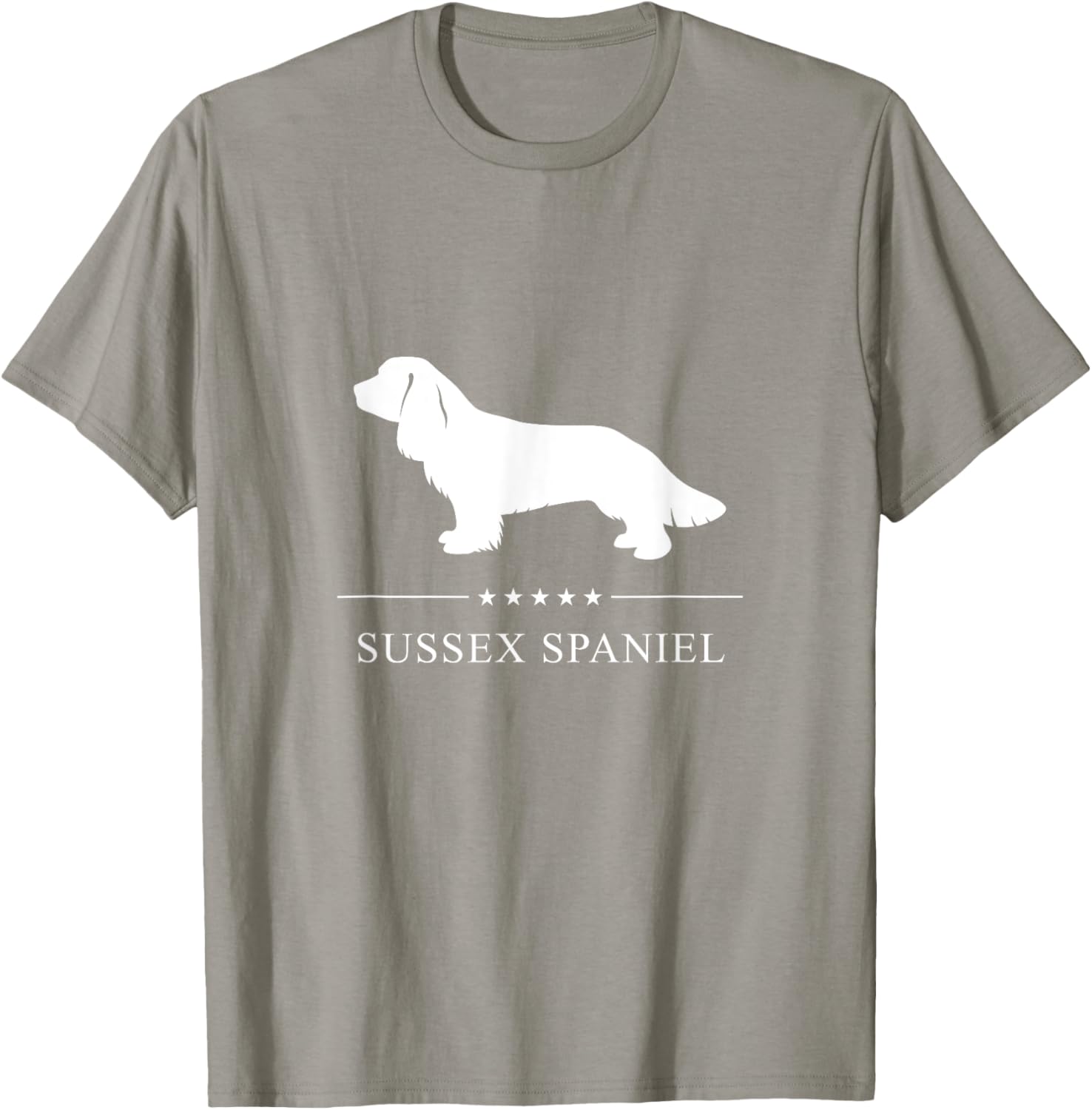 Stylish Sussex Spaniel Silhouette T-Shirt for Dog Lovers - Unisex Design - 10