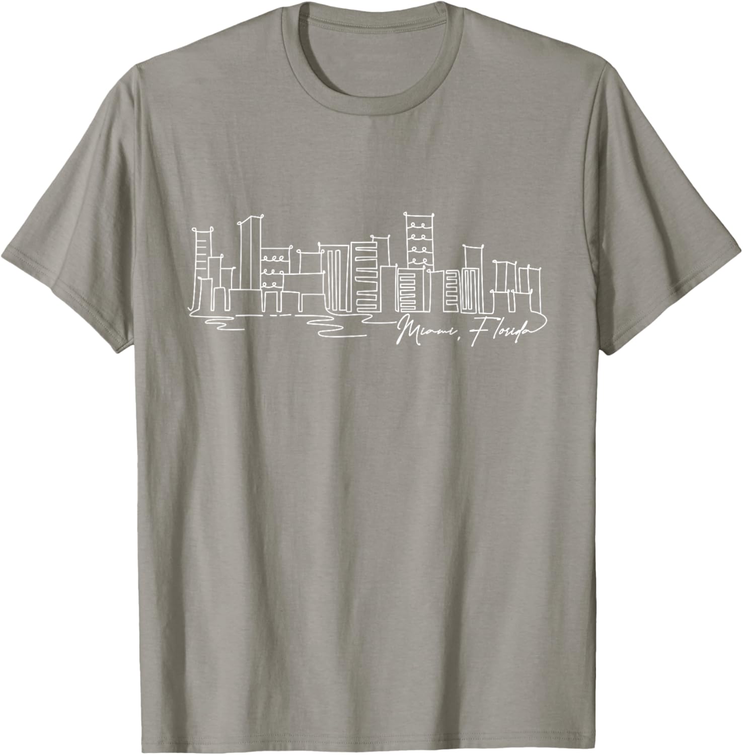 Signature Miami City Skyline T-Shirt Florida Souvenir Gift for Everyone - 21