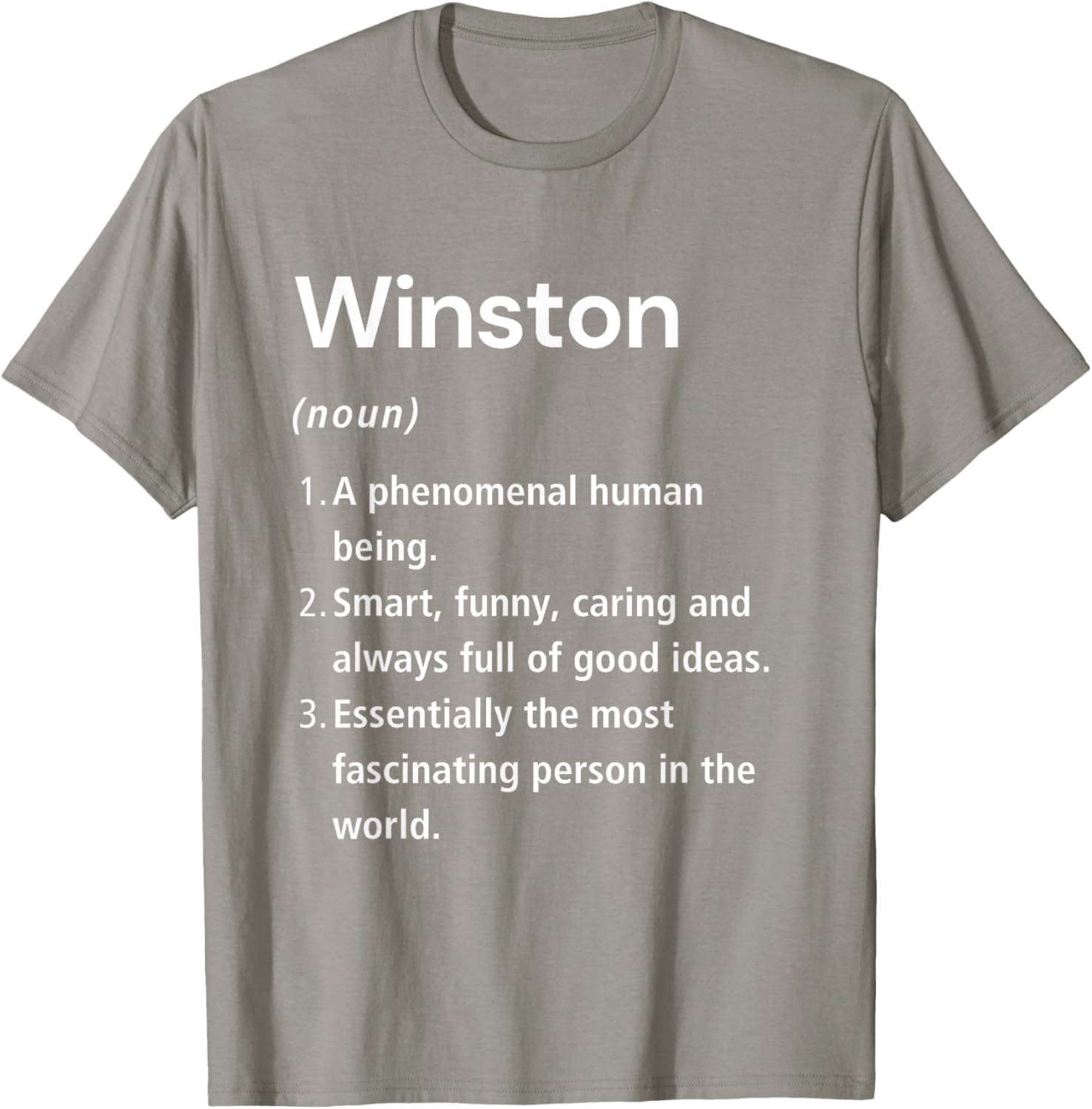 Winston Name Definition Funny Dictionary T-Shirt for Humorous Style - 18