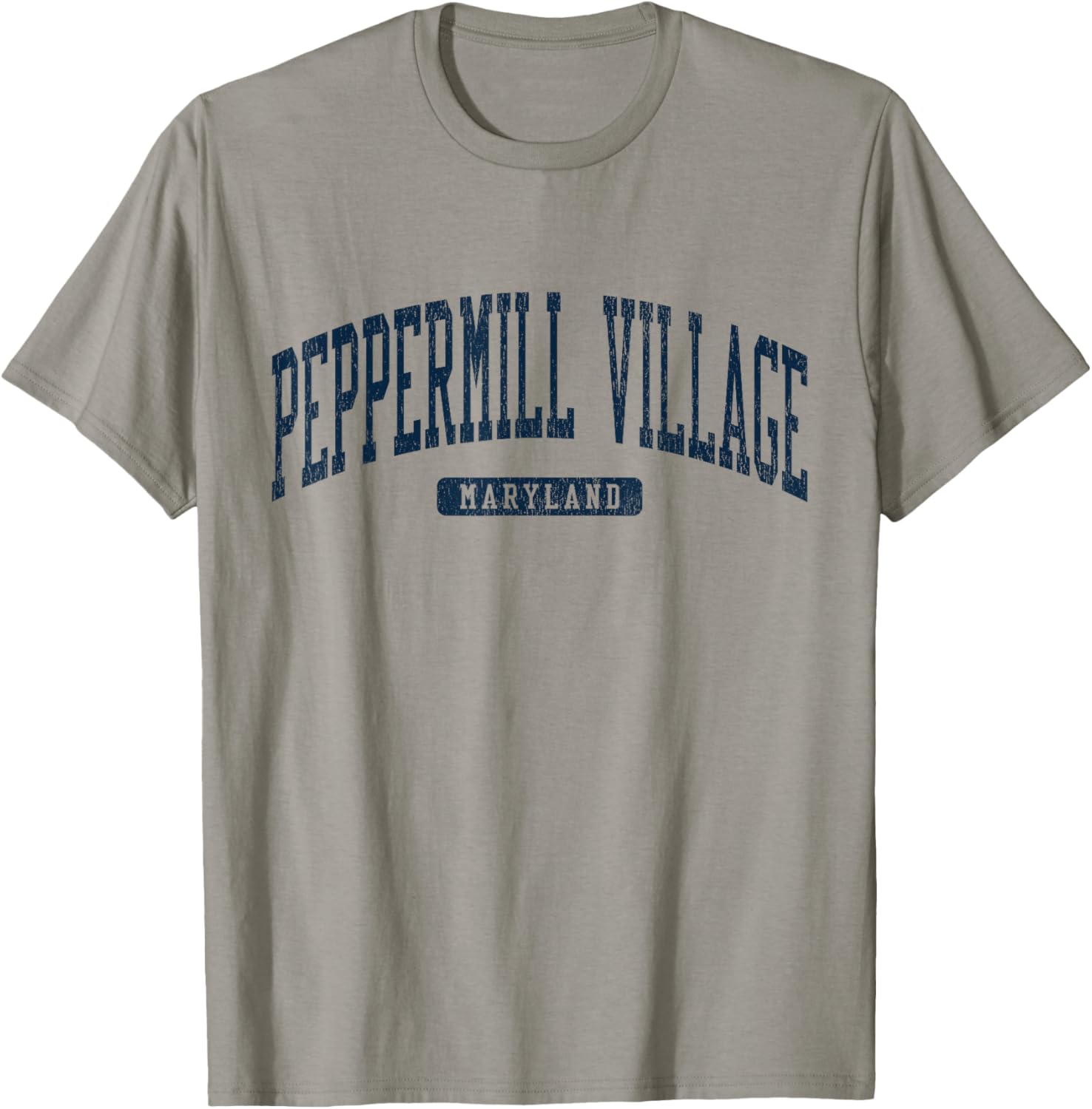 Peppermill Village Maryland College Blue T-Shirt for University Students - 4