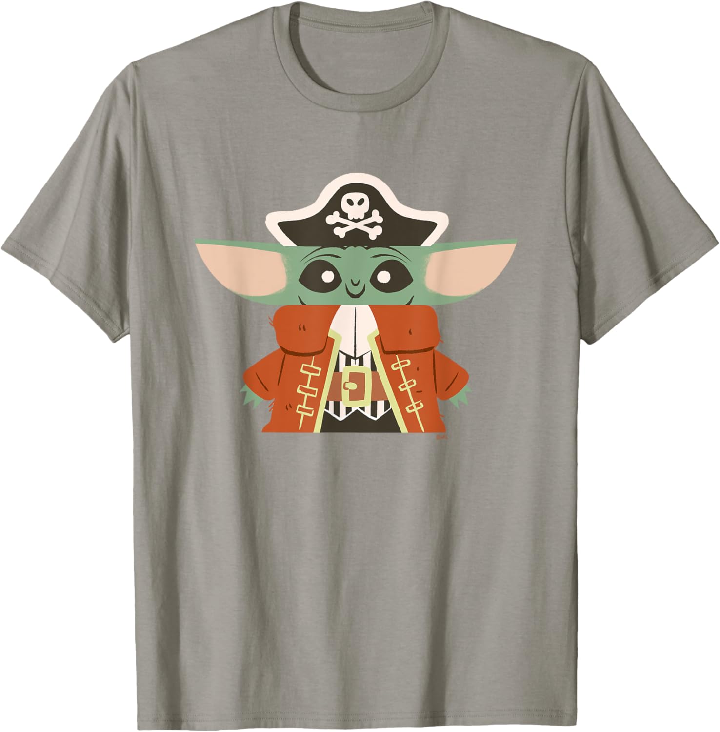 Grogu The Mandalorian Pirate Halloween Costume T-Shirt for Kids and Adults - 1