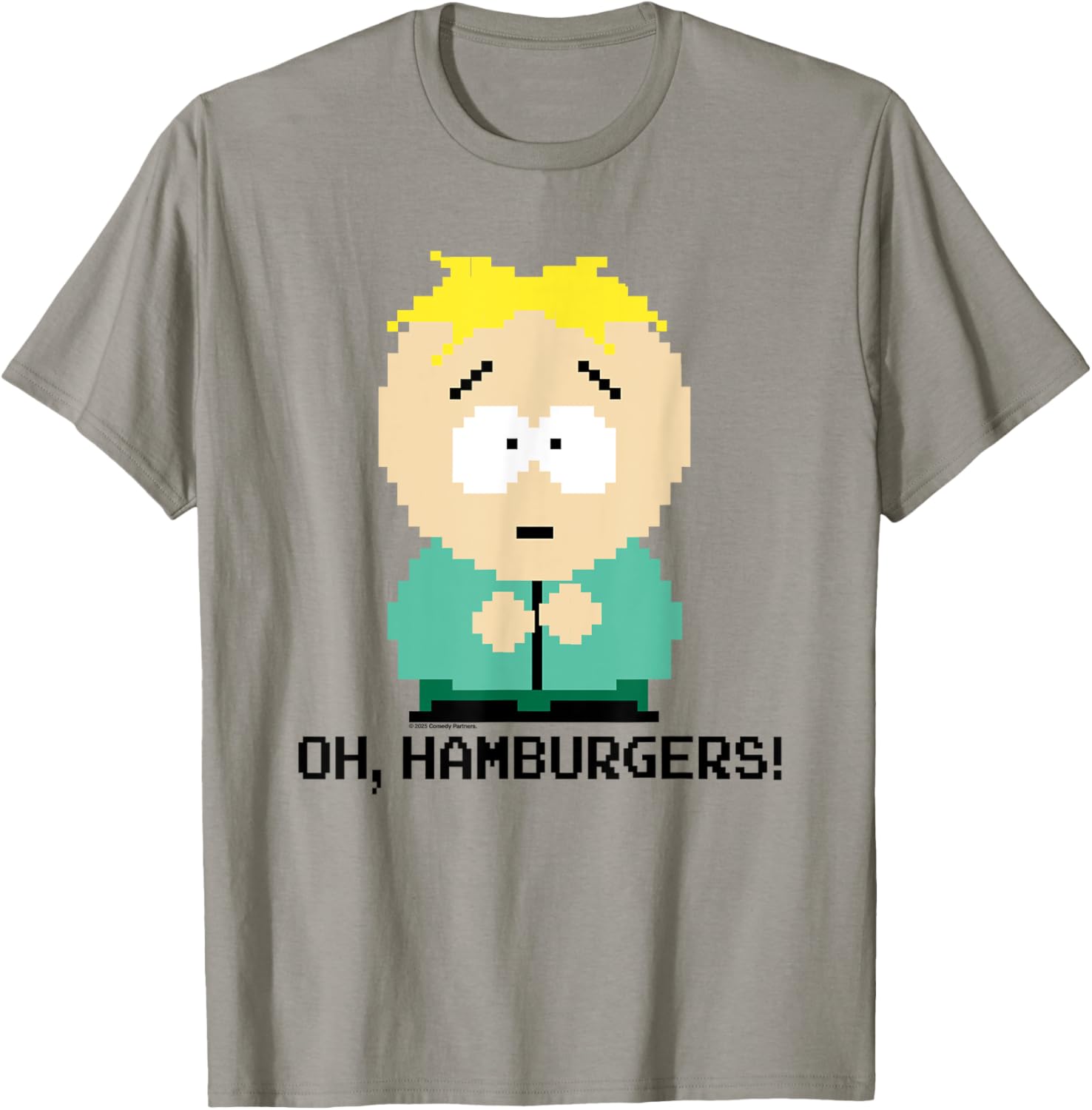 South Park Butters Oh Hamburgers Pixel Art T-Shirt for Fans - 8