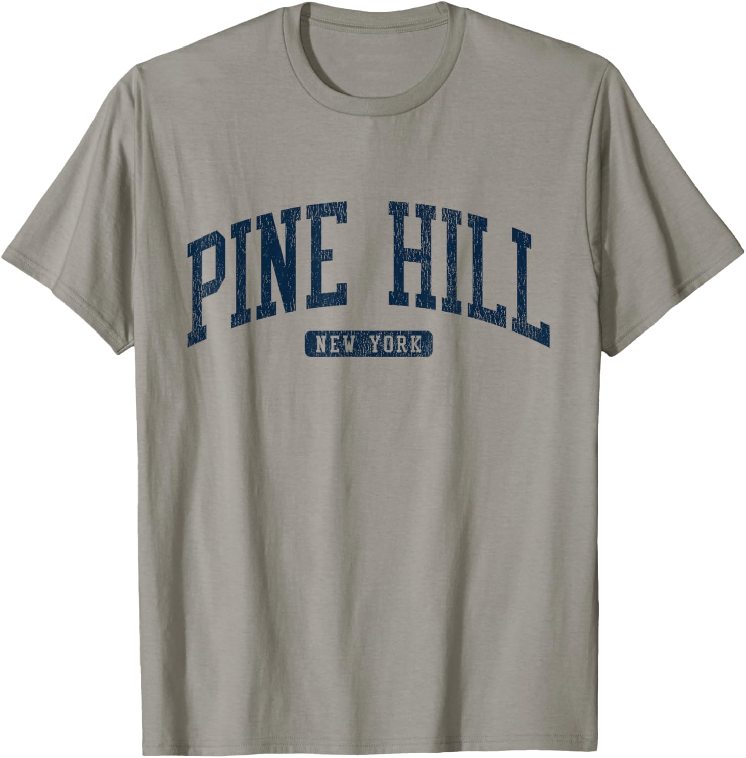 Pine Hill New York College Style Blue T-Shirt for Trendy Students - 2