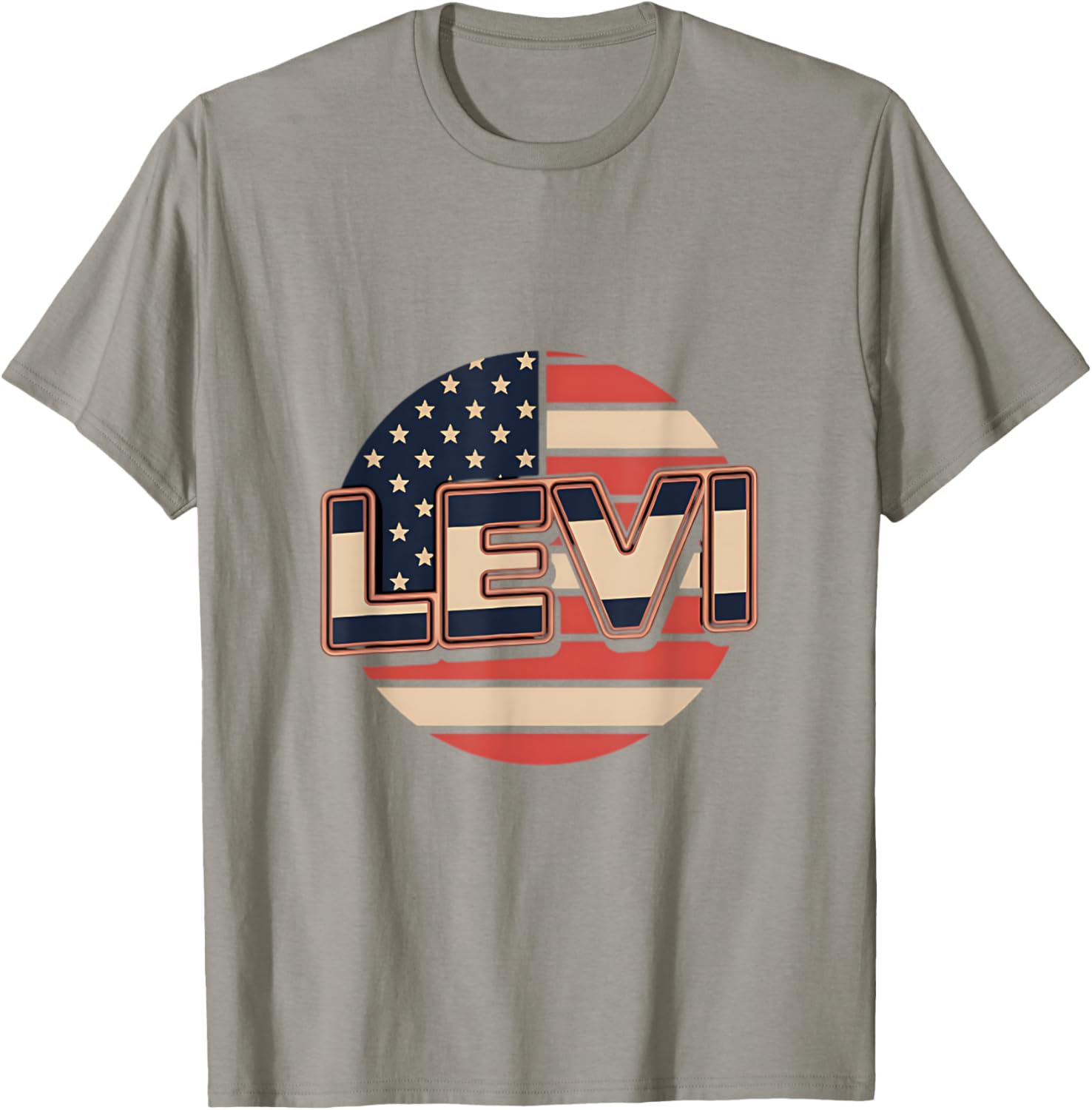 Personalized LEVI USA Flag Patriot T-Shirt for Proud Americans - 15
