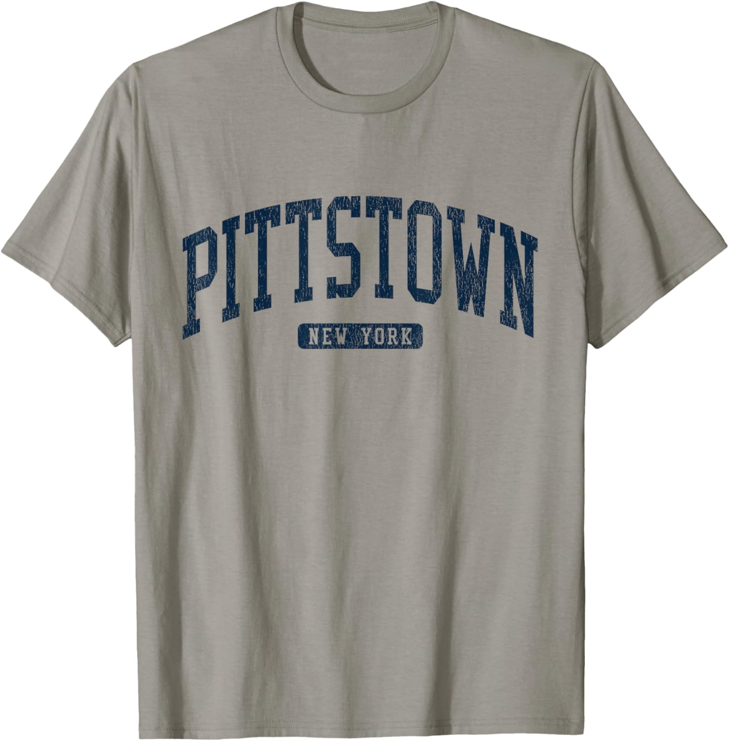 Pittstown NY College Style Blue T-Shirt for Students and Alumni - 2