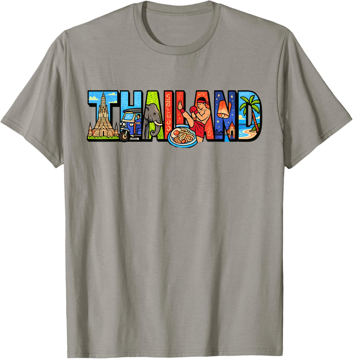 Thailand Souvenir T-Shirt for Thai Culture Lovers - Unique Travel Gift - 1