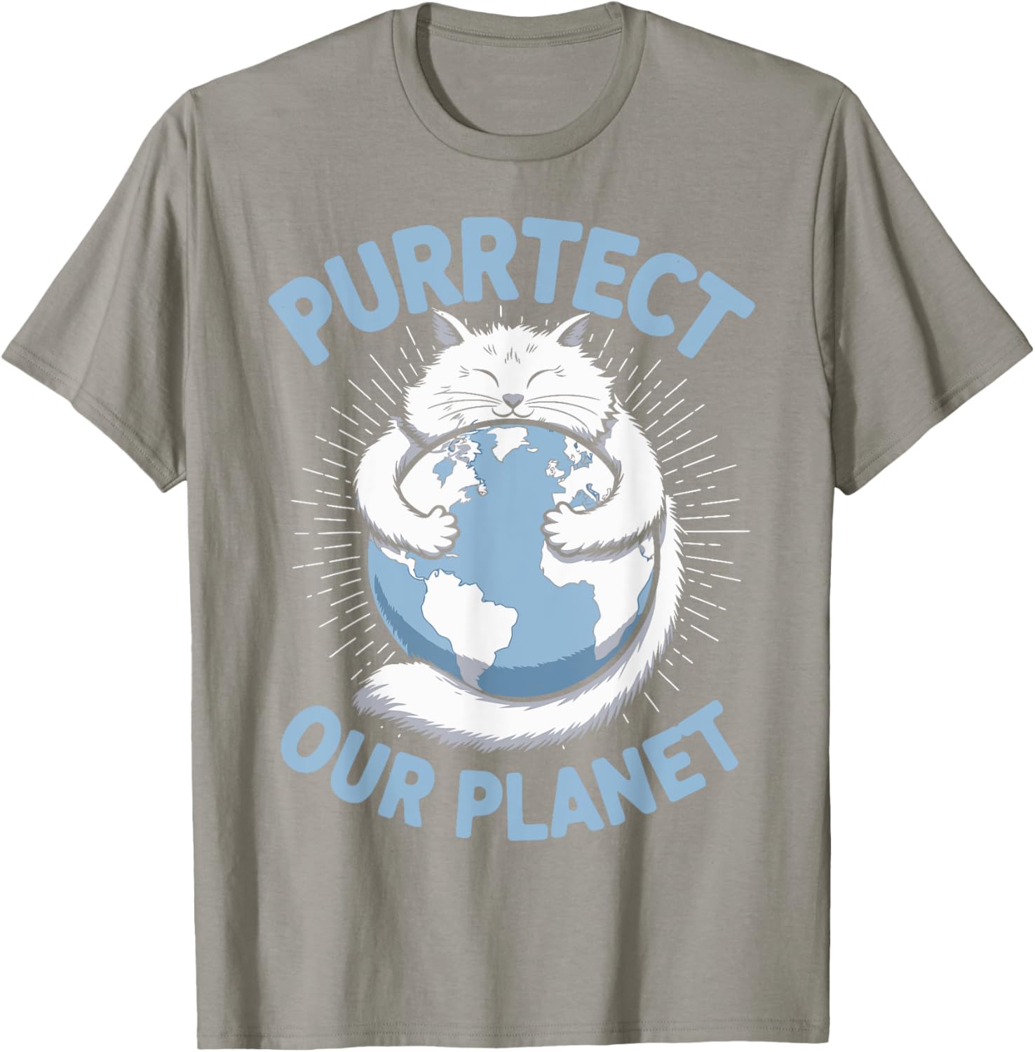 Purrtect Our Planet Cat Lover T-Shirt for Men, Women, and Kids - 11