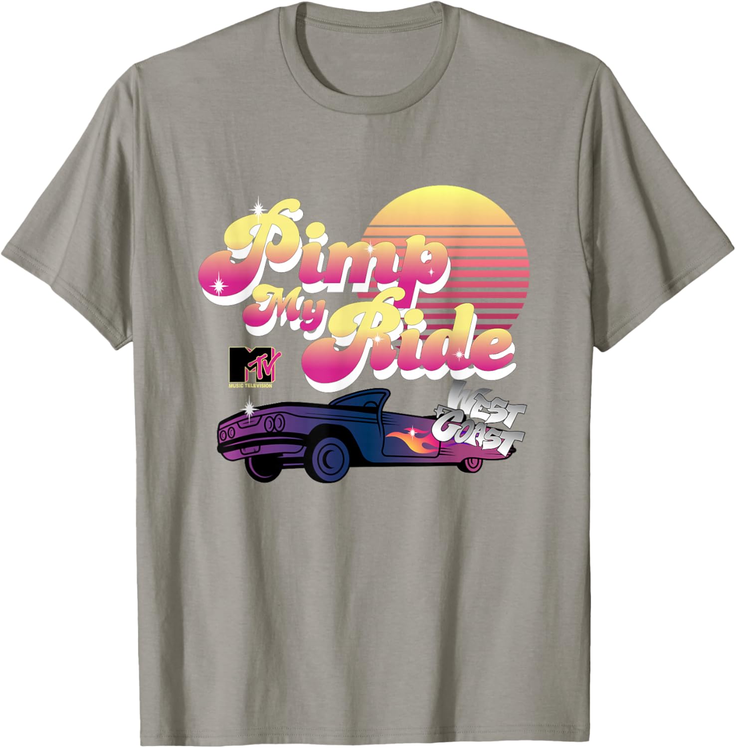 Retro MTV Pimp My Ride West Coast Sunset T-Shirt for Trendy Style - 8