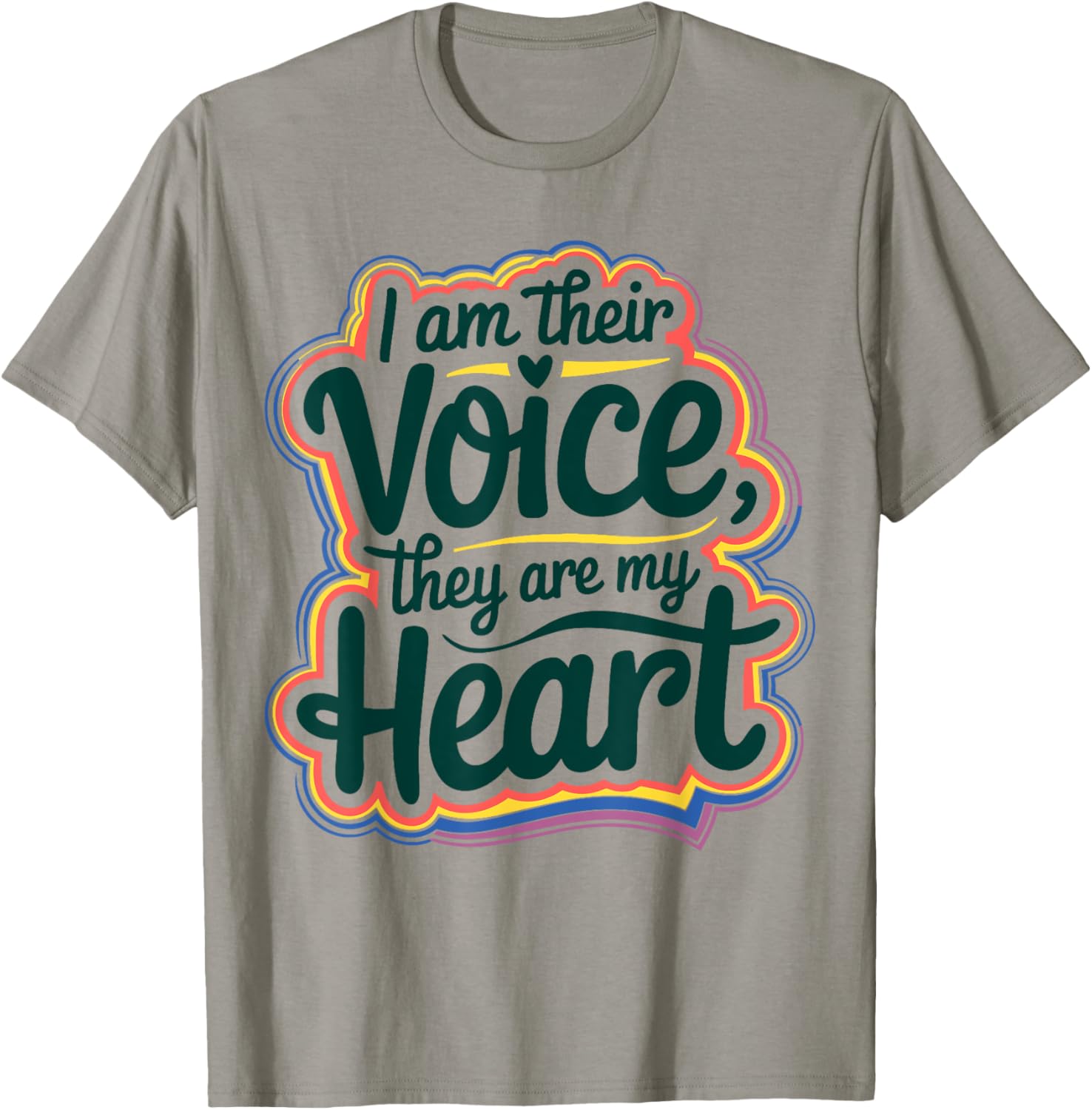 I Am Their Voice They Are My Heart Special Ed Teacher T-Shirt Gift - 16