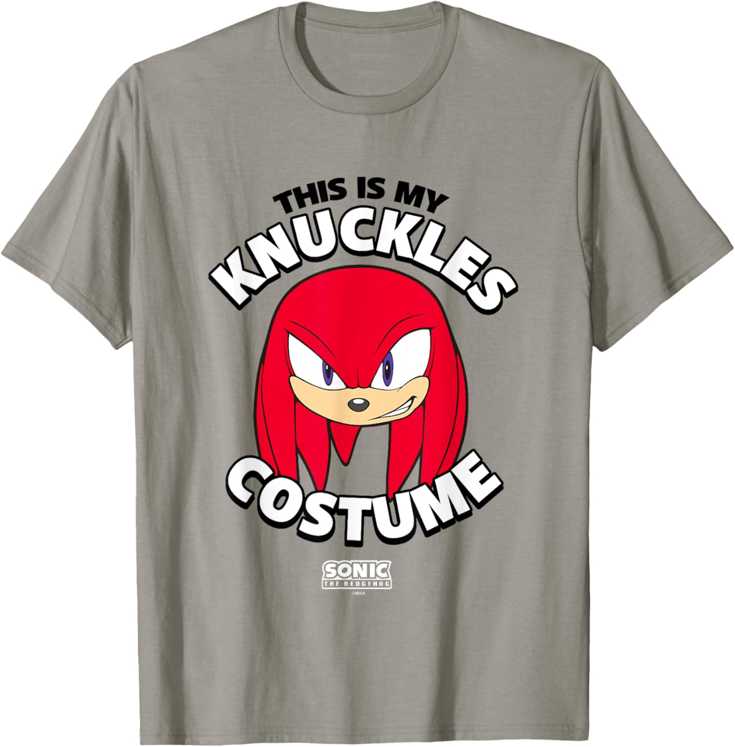 Sonic The Hedgehog Knuckles Costume T-Shirt Perfect for Halloween Fun - 11