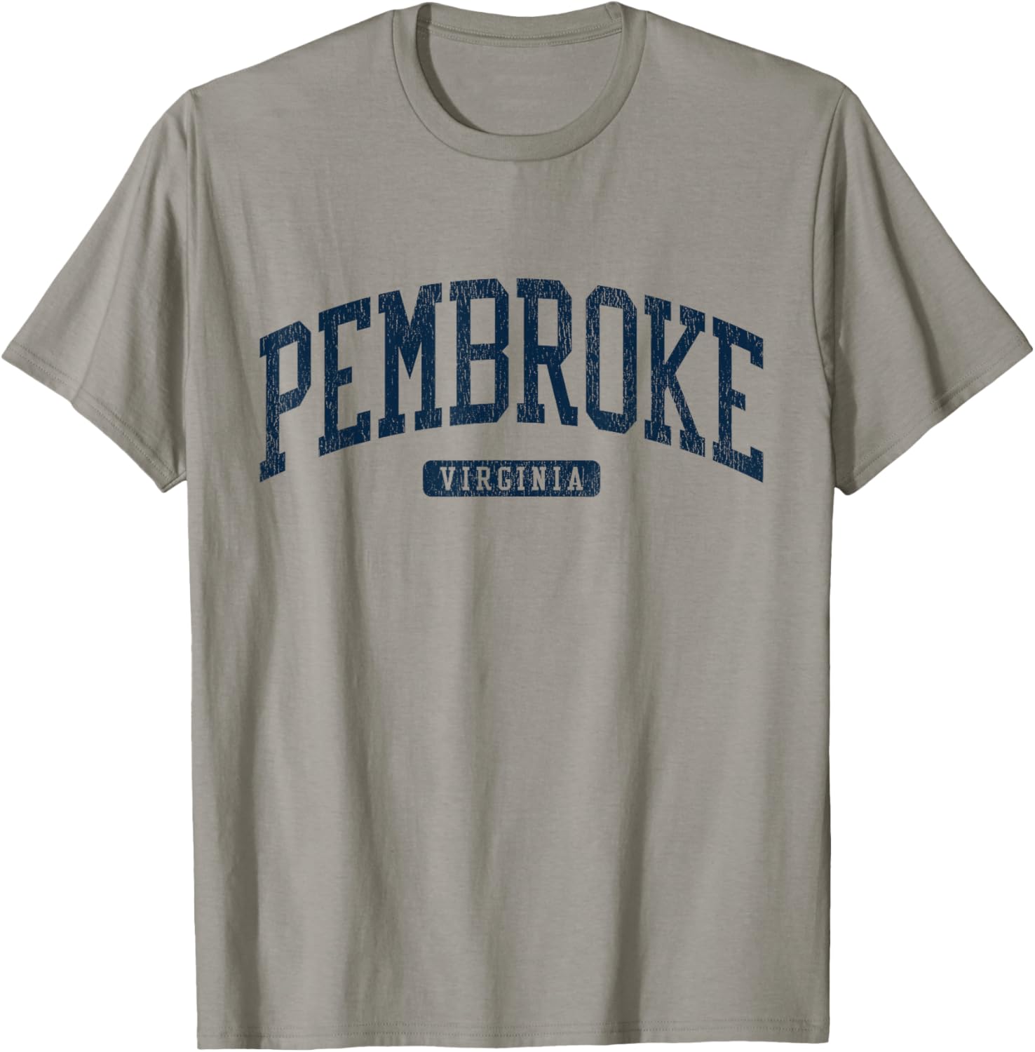 Pembroke Virginia College University Style Blue T-Shirt for Students - 14