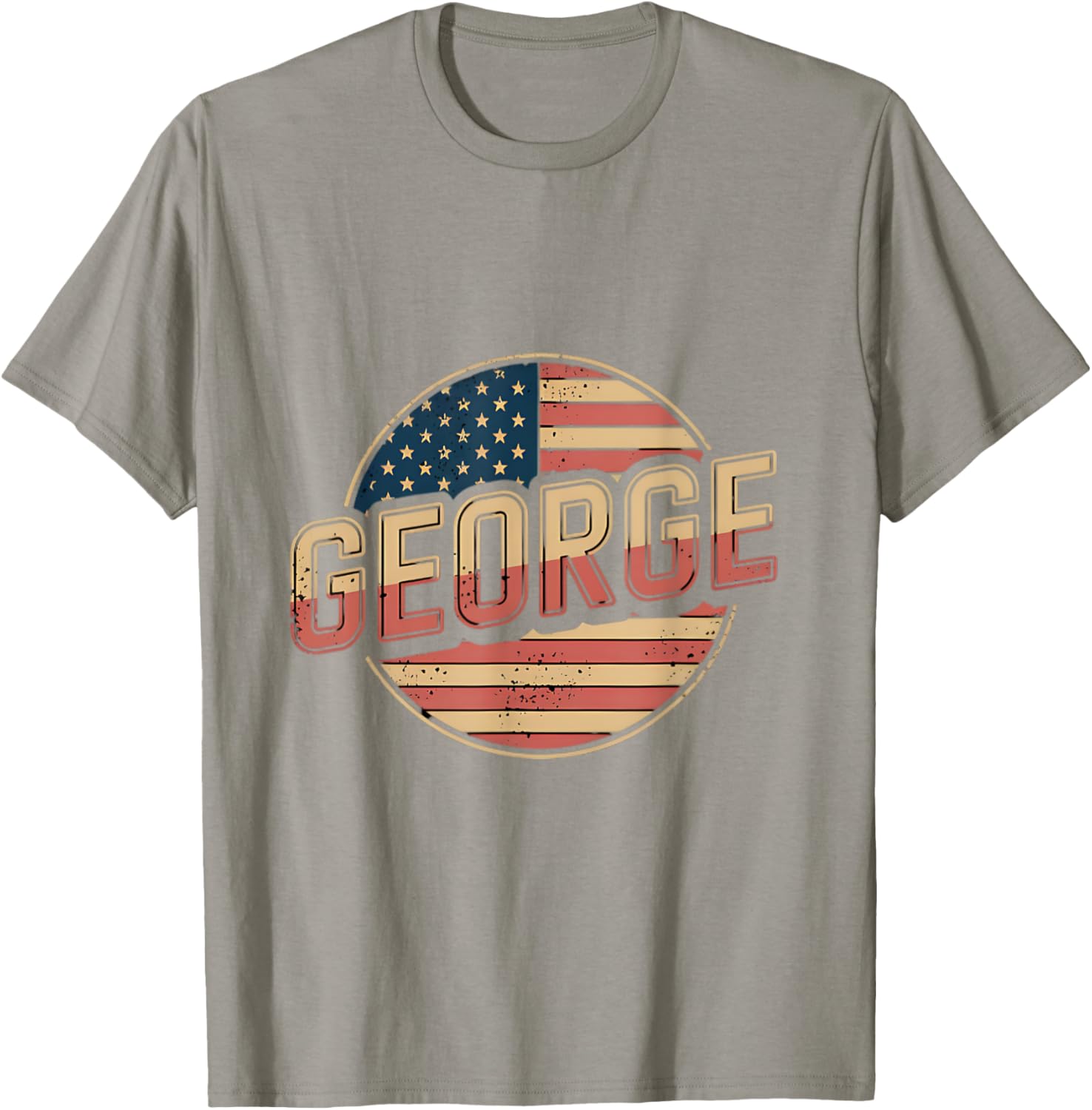 Personalized GEORGE USA Flag T-Shirt for Patriotic Style and Comfort - 1