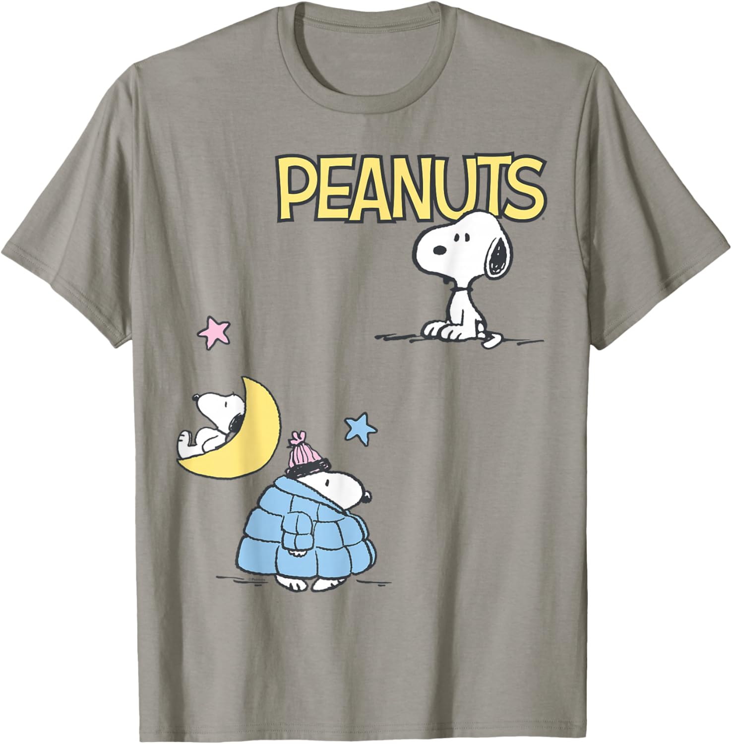 Snoopy Patchwork Puffer Jacket T-Shirt for Fun Fashion Lovers - 1