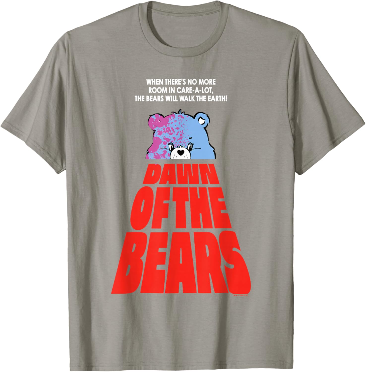 Care Bears Halloween Dawn Of The Bears Fun Horror Movie Poster T-Shirt - 2