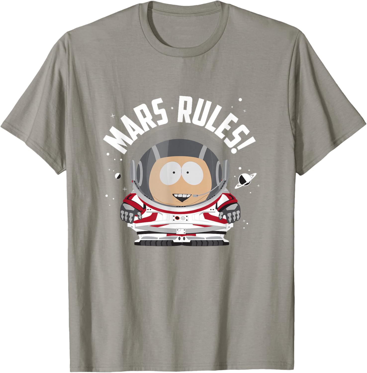 South Park Cartman Astronaut Mars Rules T-Shirt for Fun Casual Wear - 14