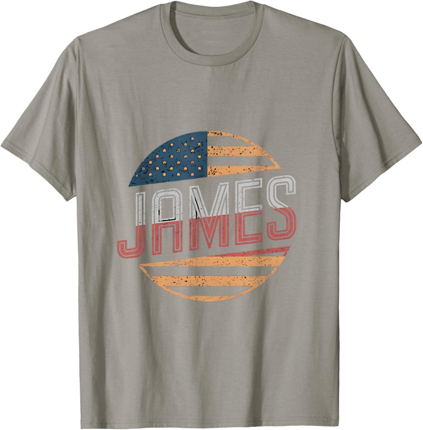 Personalized JAMES USA Flag T-Shirt for Patriotic Style and Comfort - 3