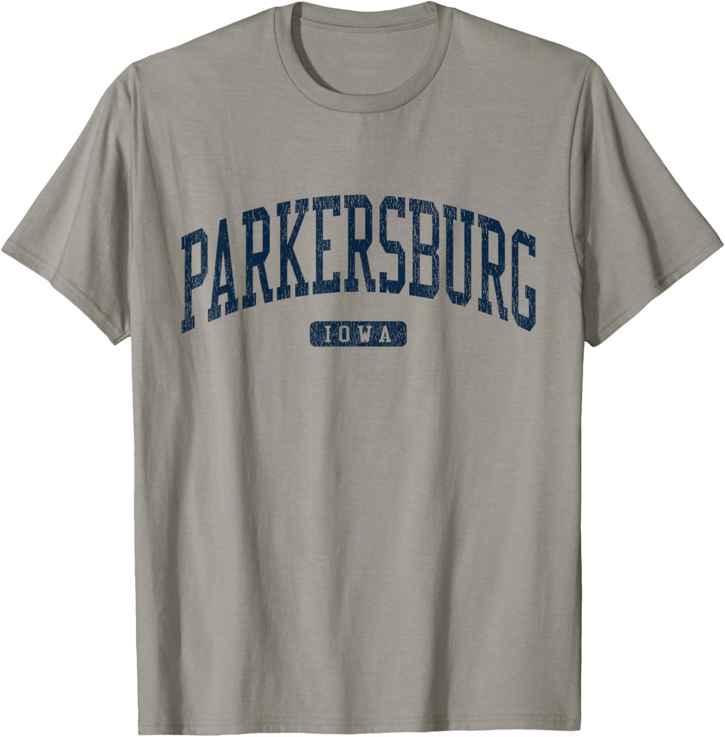 Stylish Blue Parkersburg Iowa College T-Shirt for Students and Alumni - 6