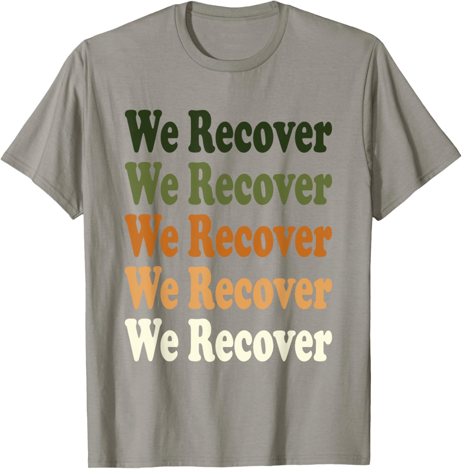 We Recover Repeat Recovery Sobriety T-Shirt for Support and Style - 6