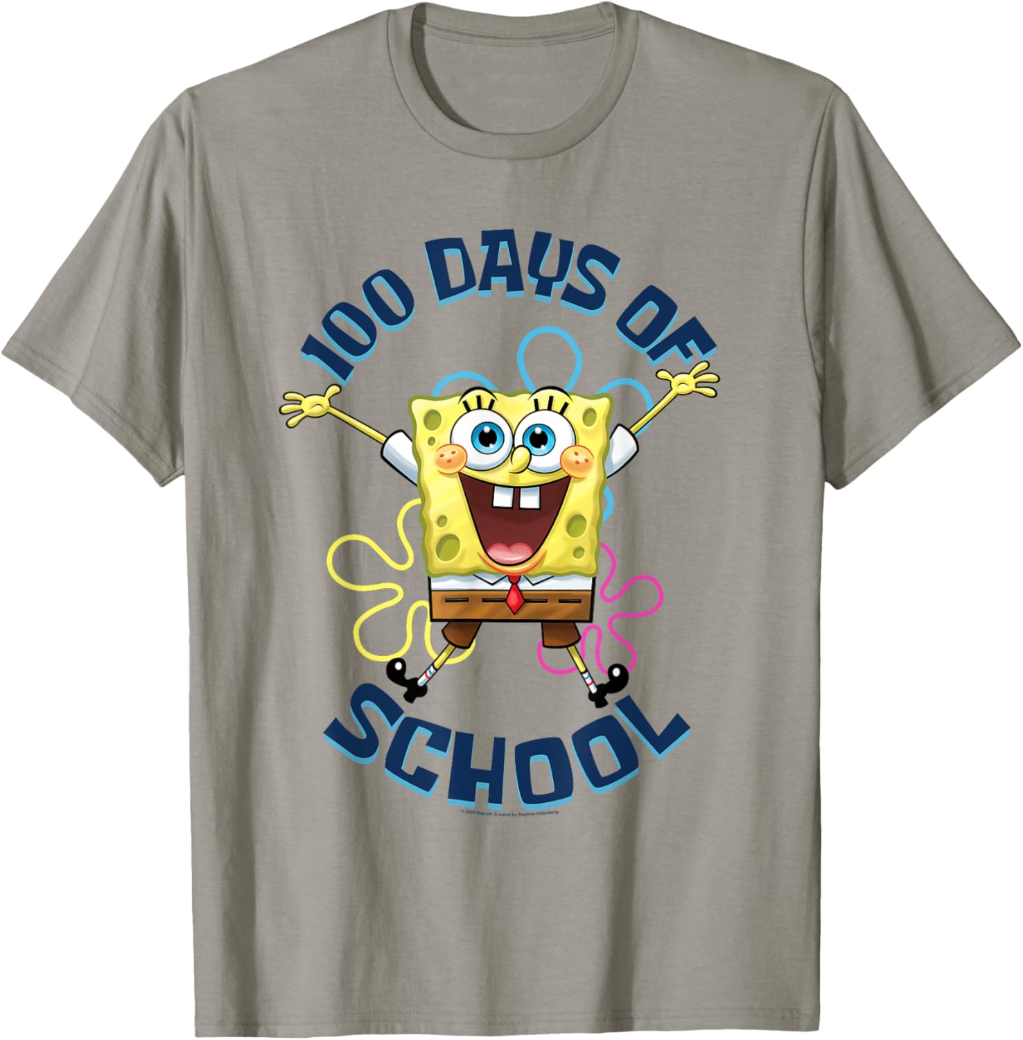 SpongeBob SquarePants 100 Days of School Fun Jump T-Shirt for Kids - 4