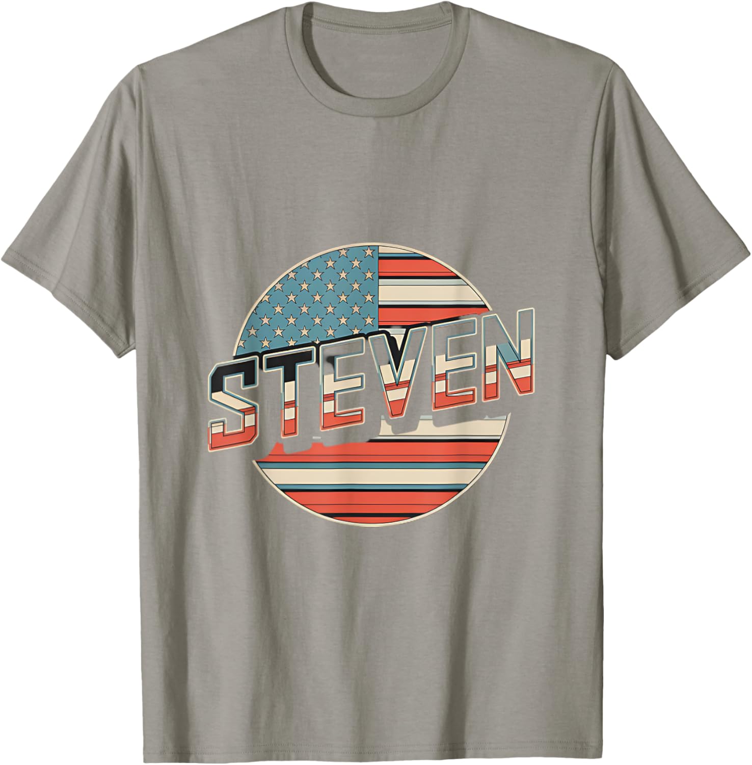 Personalized STEVEN USA Flag T-Shirt for Patriots - Perfect for Any Occasion - 14