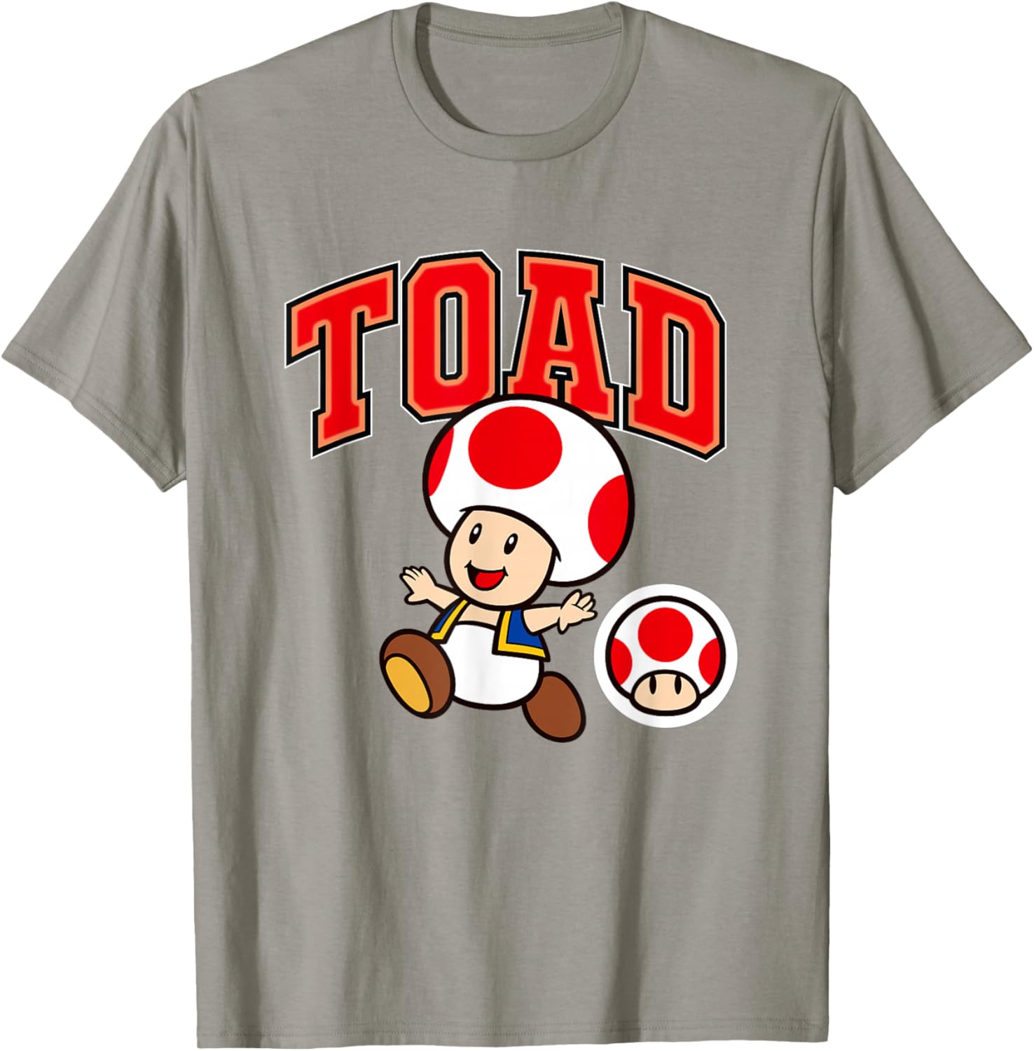 Super Mario Toad Collegiate Style T-Shirt for Fun Gaming Fashion - 5