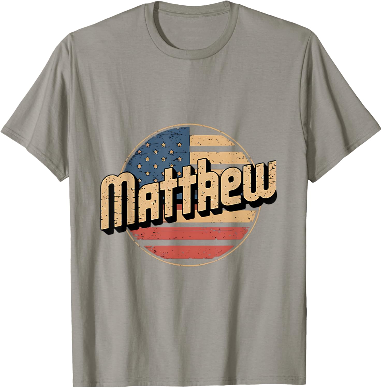 Personalized MATTHEW USA Flag Patriot T-Shirt for Proud Americans - 6