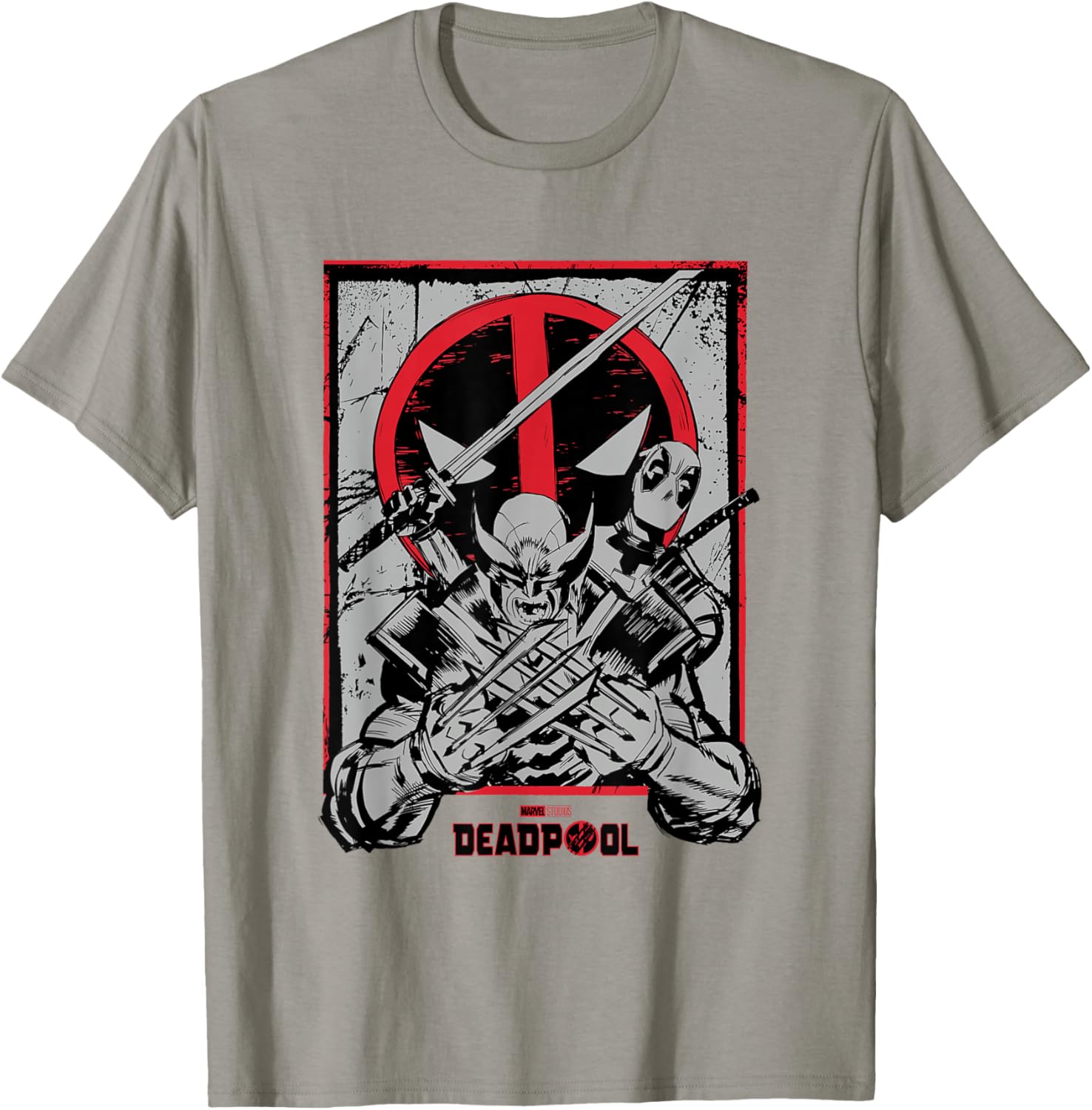 Vintage Deadpool and Wolverine Comic Art T-Shirt for Marvel Fans - 3