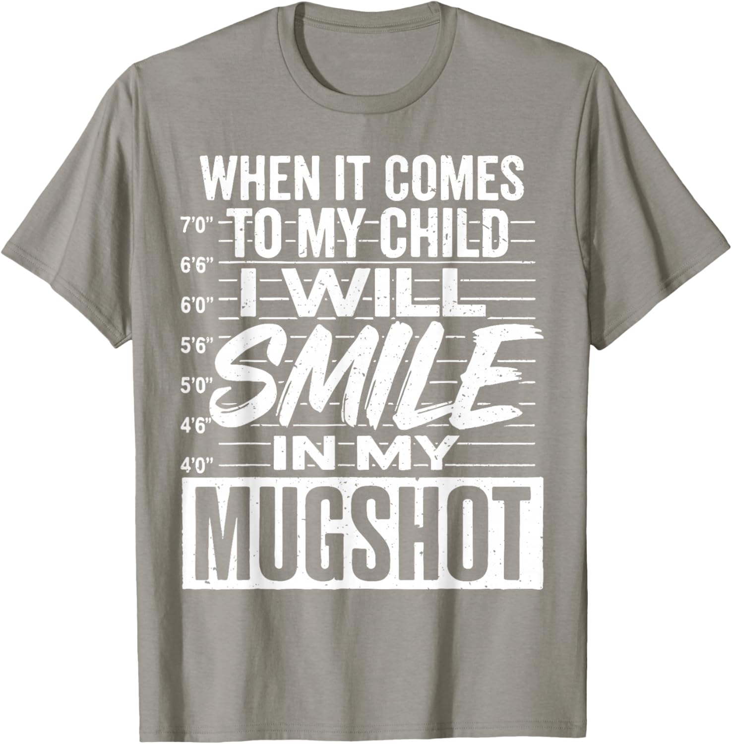 Smile Mugshot T-Shirt for Moms - Funny Parenting Apparel Gift - 3