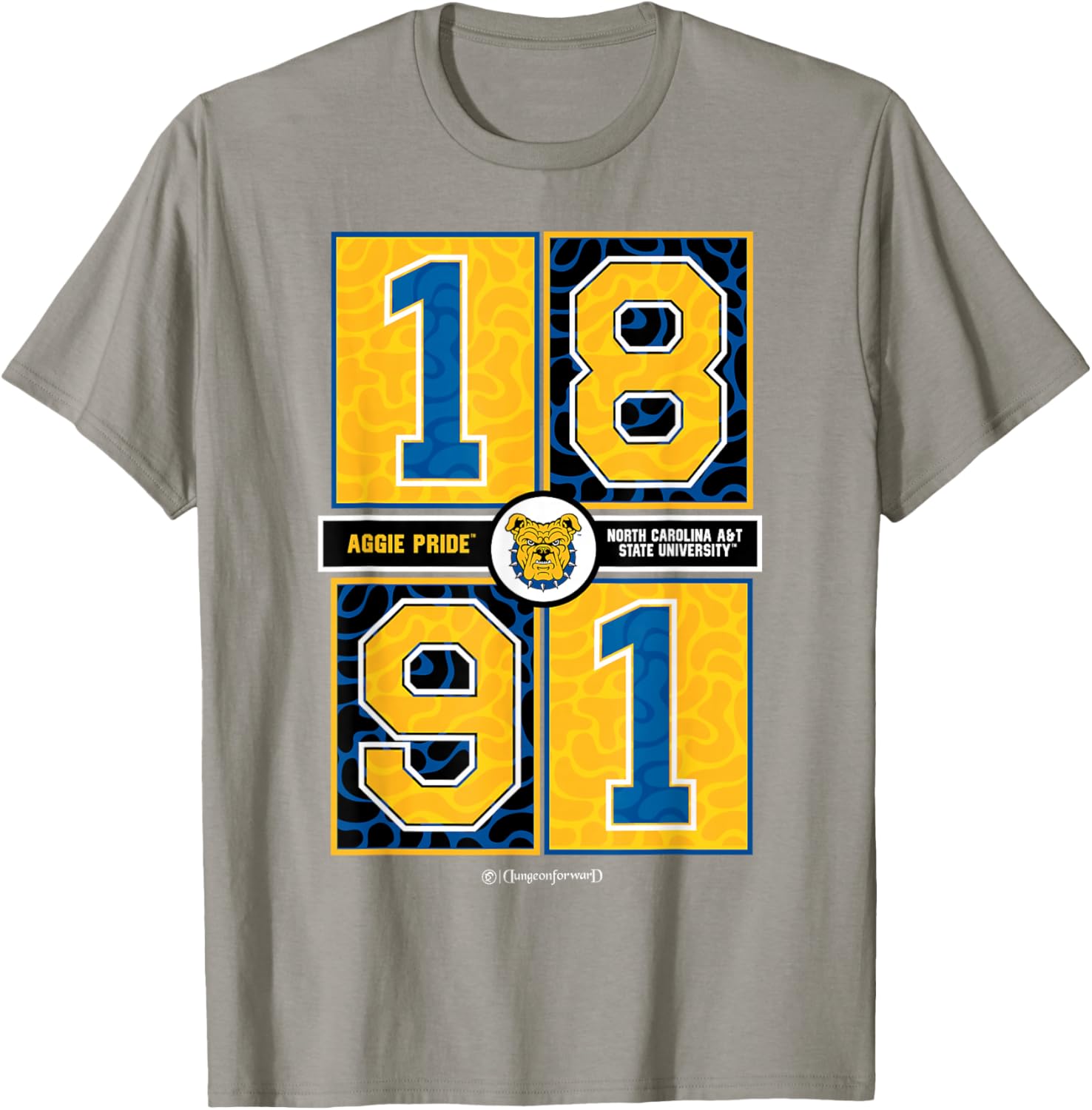 North Carolina A&T State University Aggie Concrete Date T-Shirt for Fans - 1