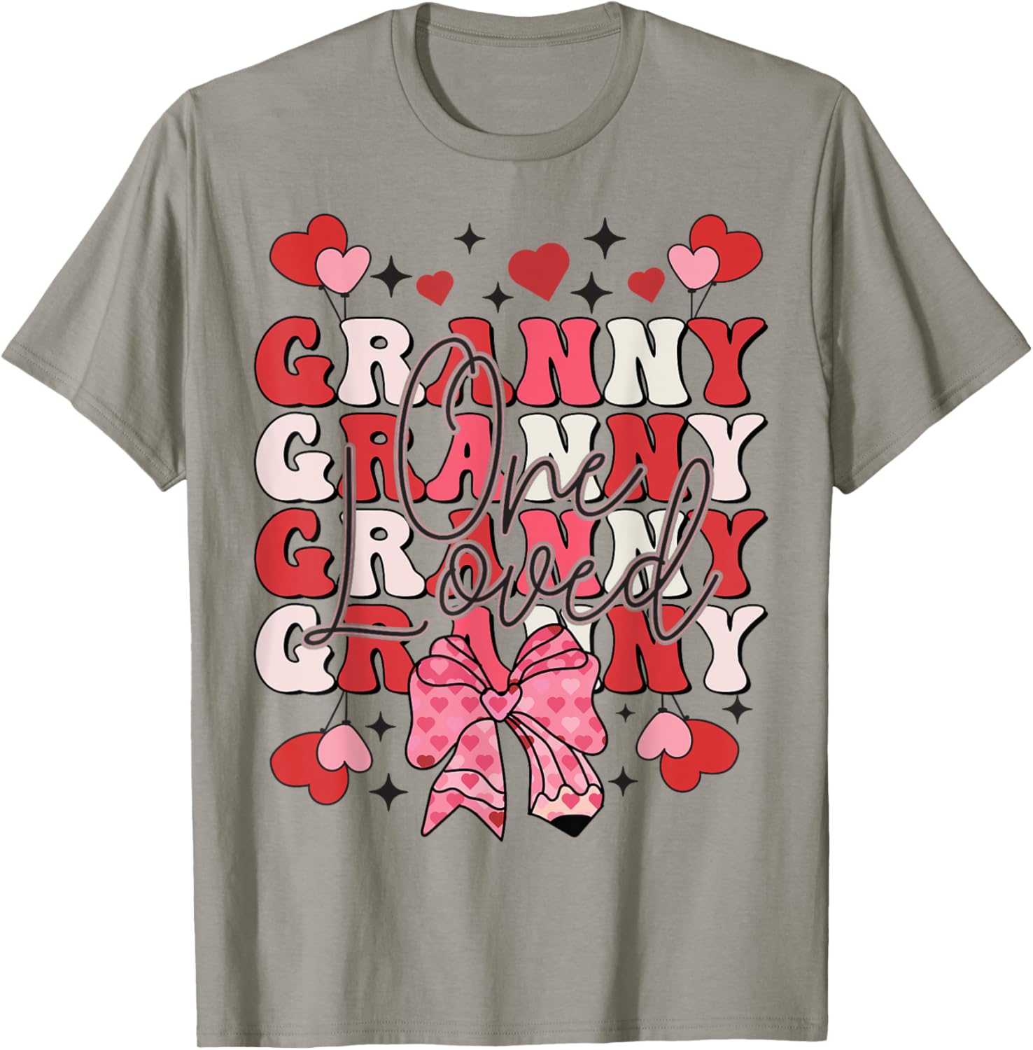 One Loved Granny Valentine's Day T-Shirt for Grandma - Cute Gift Idea - 6