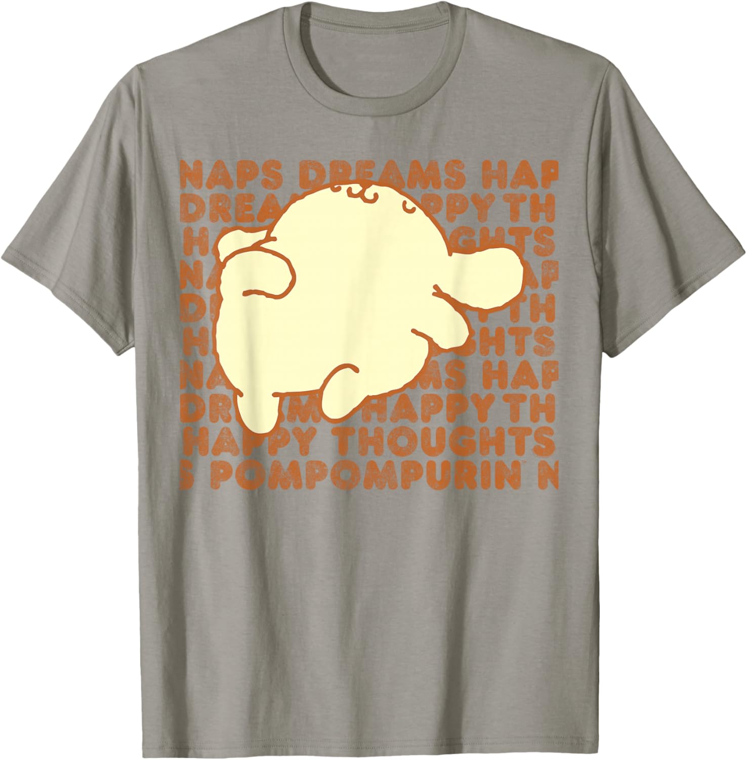 Pompompurin Happy Thoughts Nap Time T-Shirt for Cozy Relaxation - 3