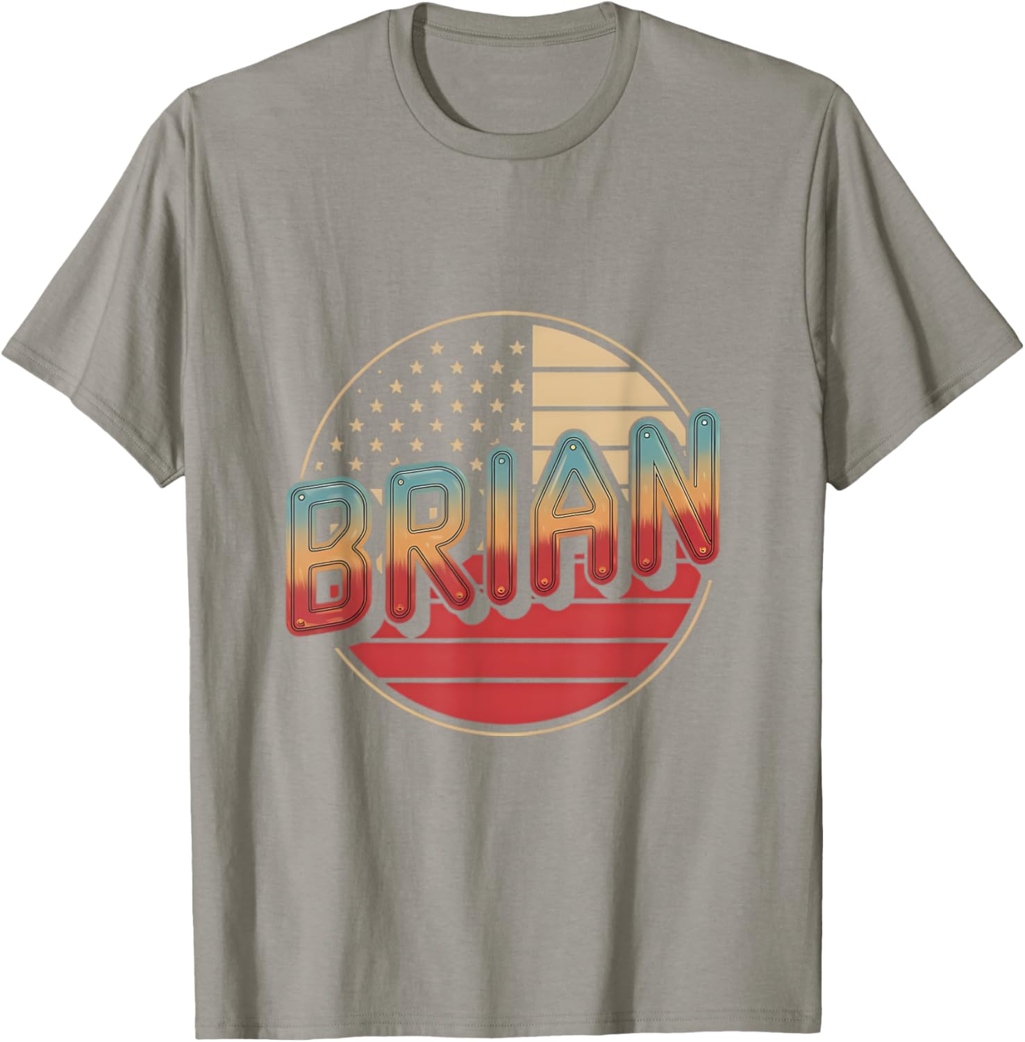 Personalized BRIAN USA Flag Patriot T-Shirt for Proud Americans - 9