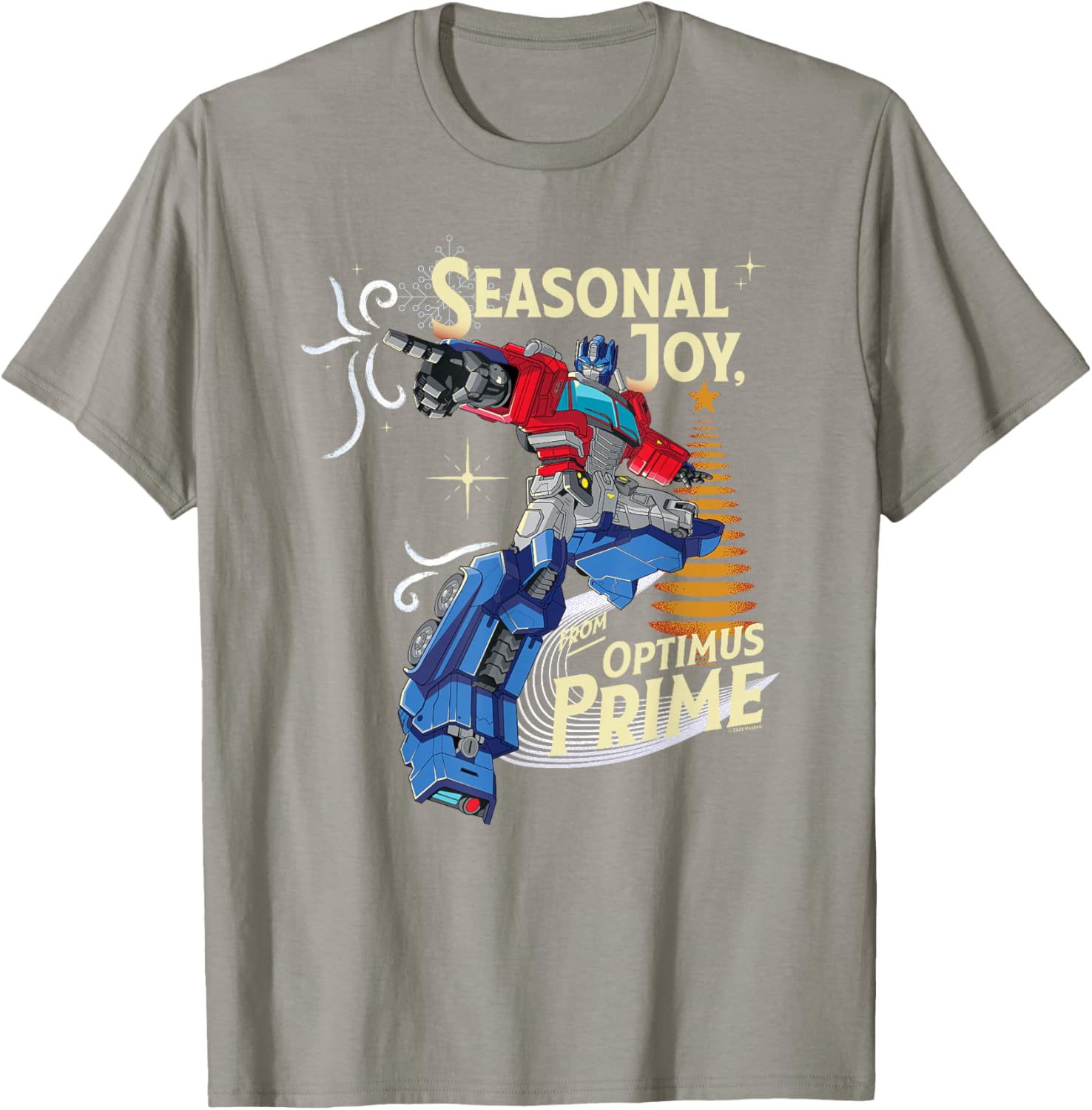 Transformers Optimus Prime Christmas T-Shirt for Seasonal Cheer - 10