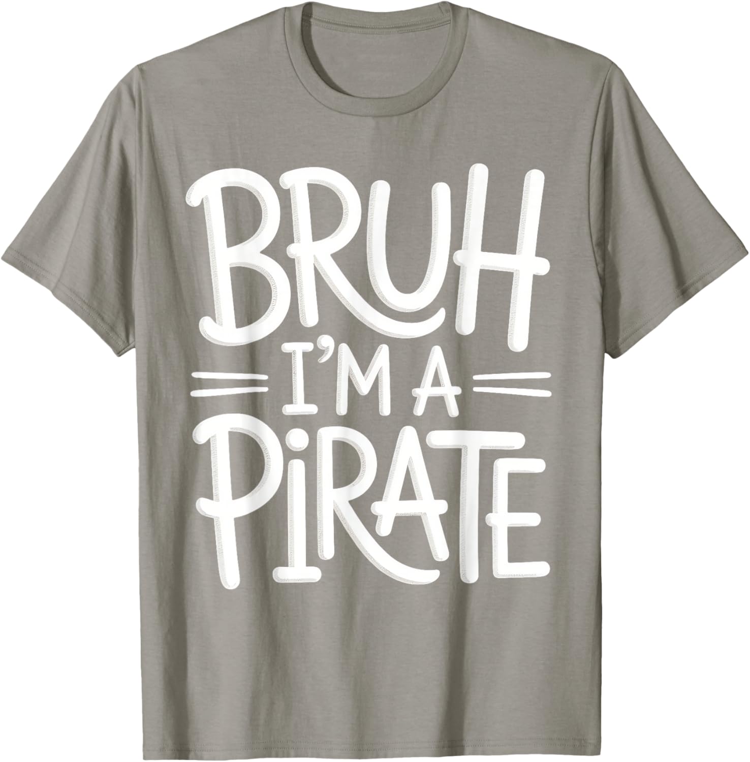 Bruh Pirate Lazy Halloween Costume Kids T-Shirt for Fun Dress-Up - 18