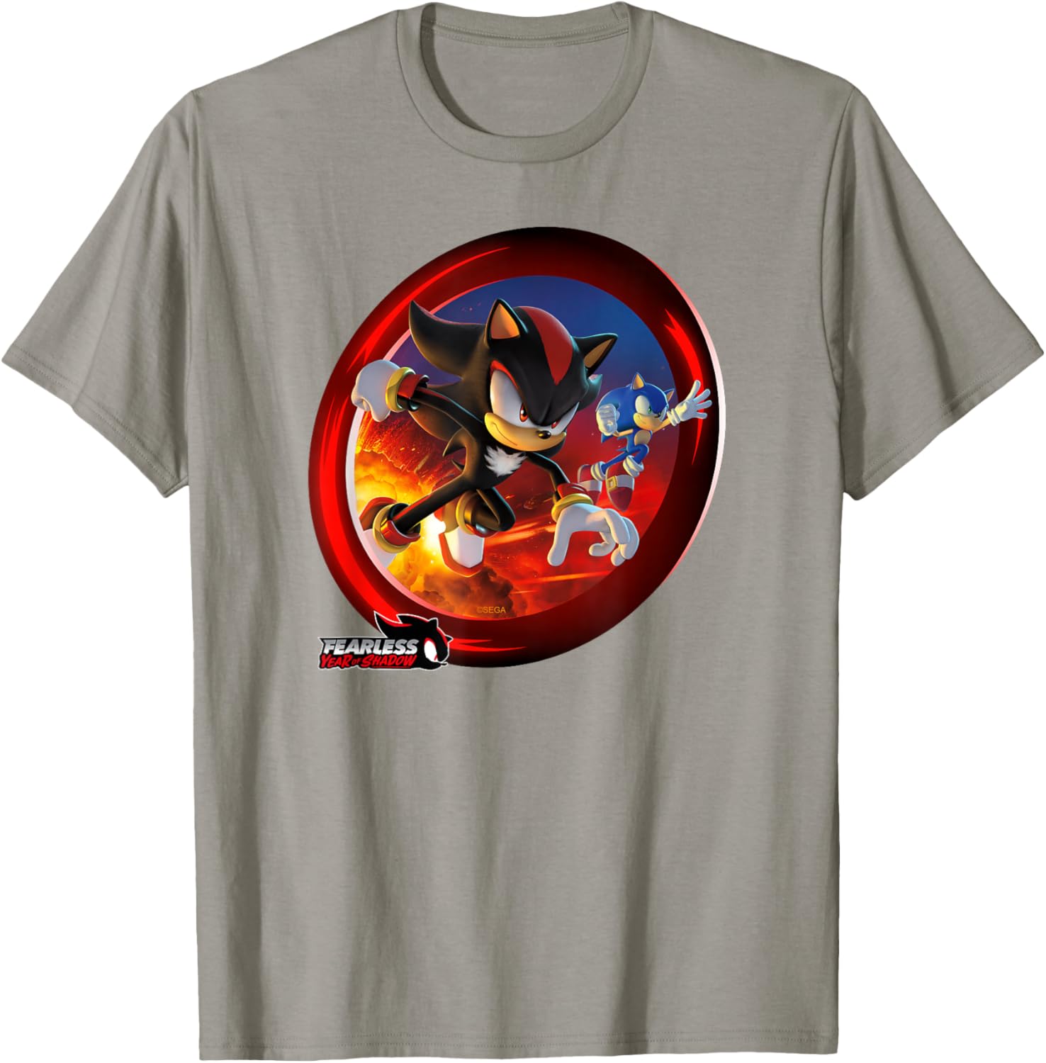 Sonic the Hedgehog Fearless Year of Shadow Graphic T-Shirt for Fans - 16