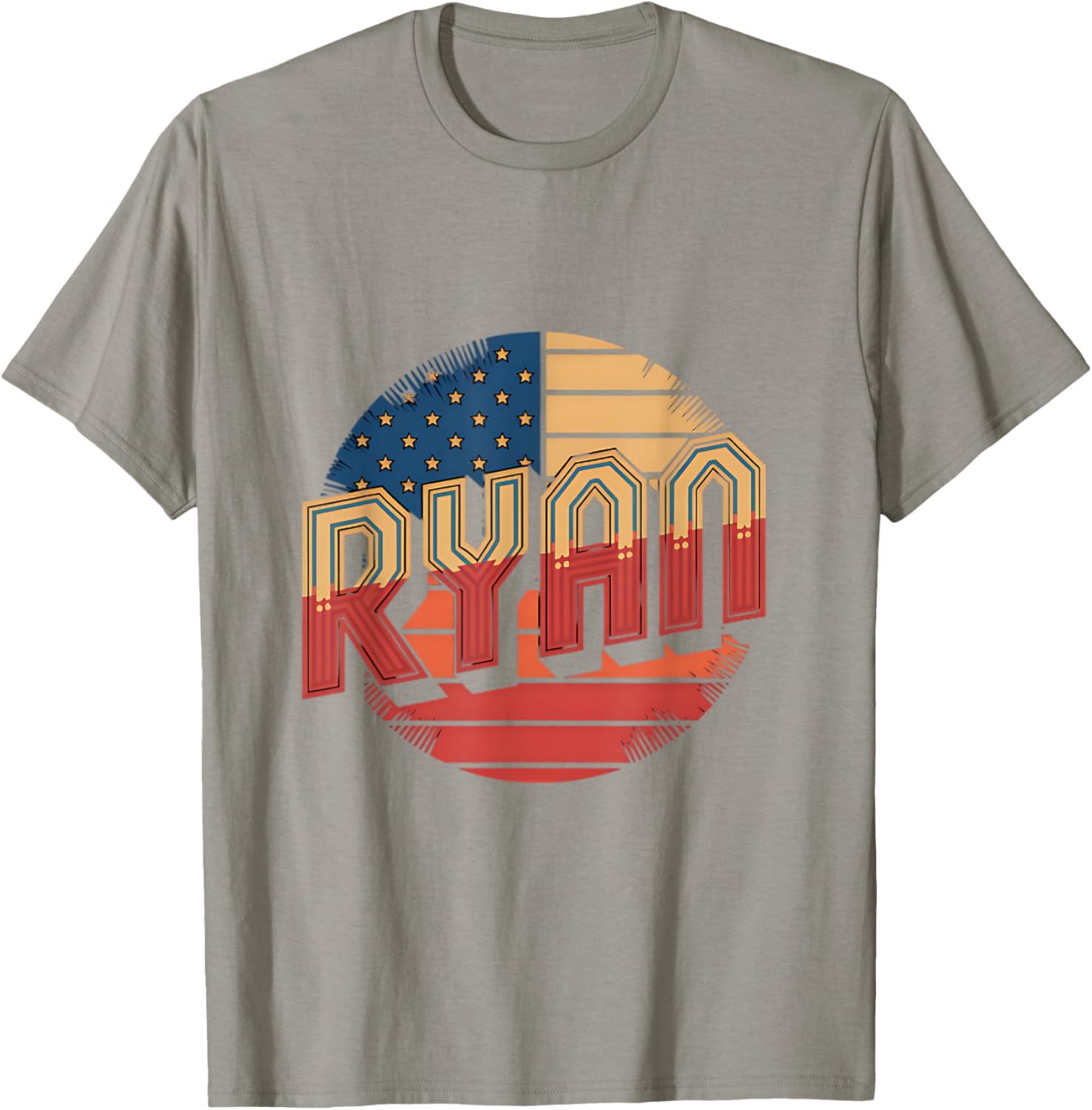 Personalized Ryan USA Flag Patriot T-Shirt for Proud Americans - 7