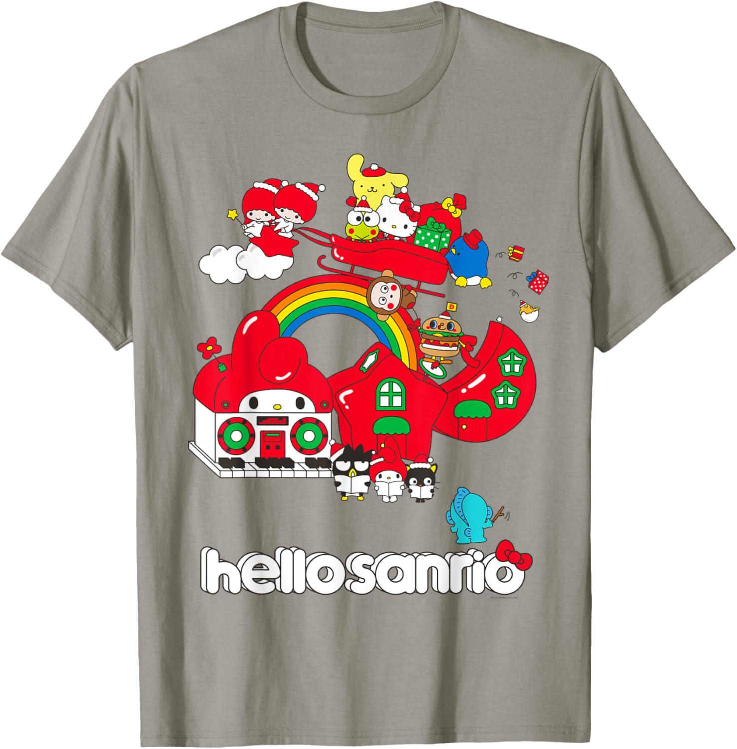 Hello Sanrio Christmas Friends T-Shirt for Holiday Cheer and Fun! - 6
