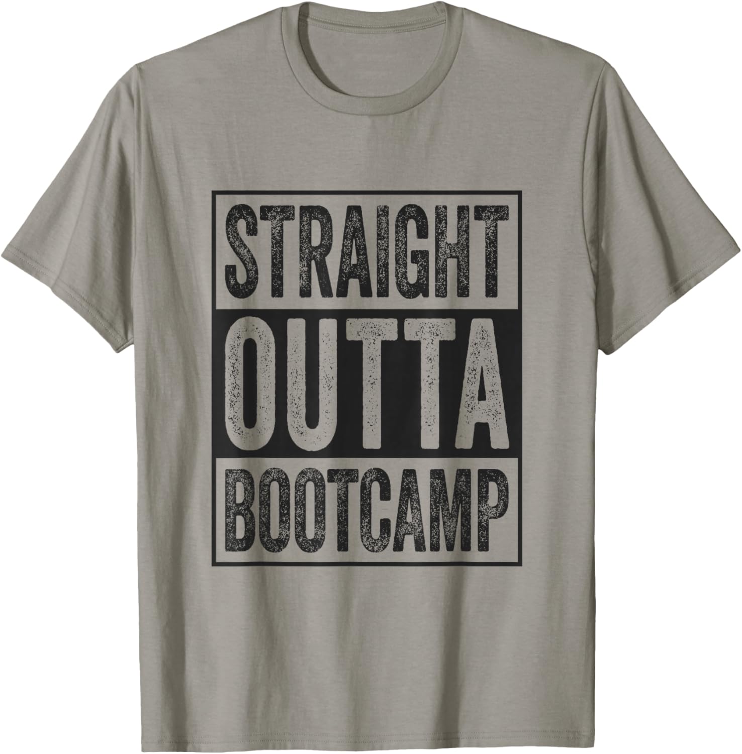 Straight Outta Bootcamp Soldier Basic Training Graduate T-Shirt - 16