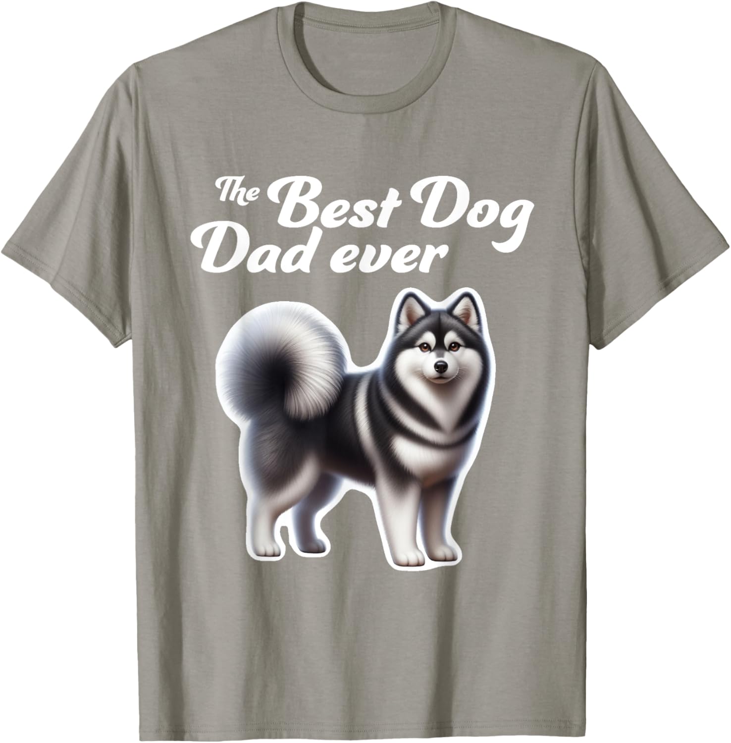 Best Dog Dad Ever Alaskan Klee Kai T-Shirt for Men and Women - 4