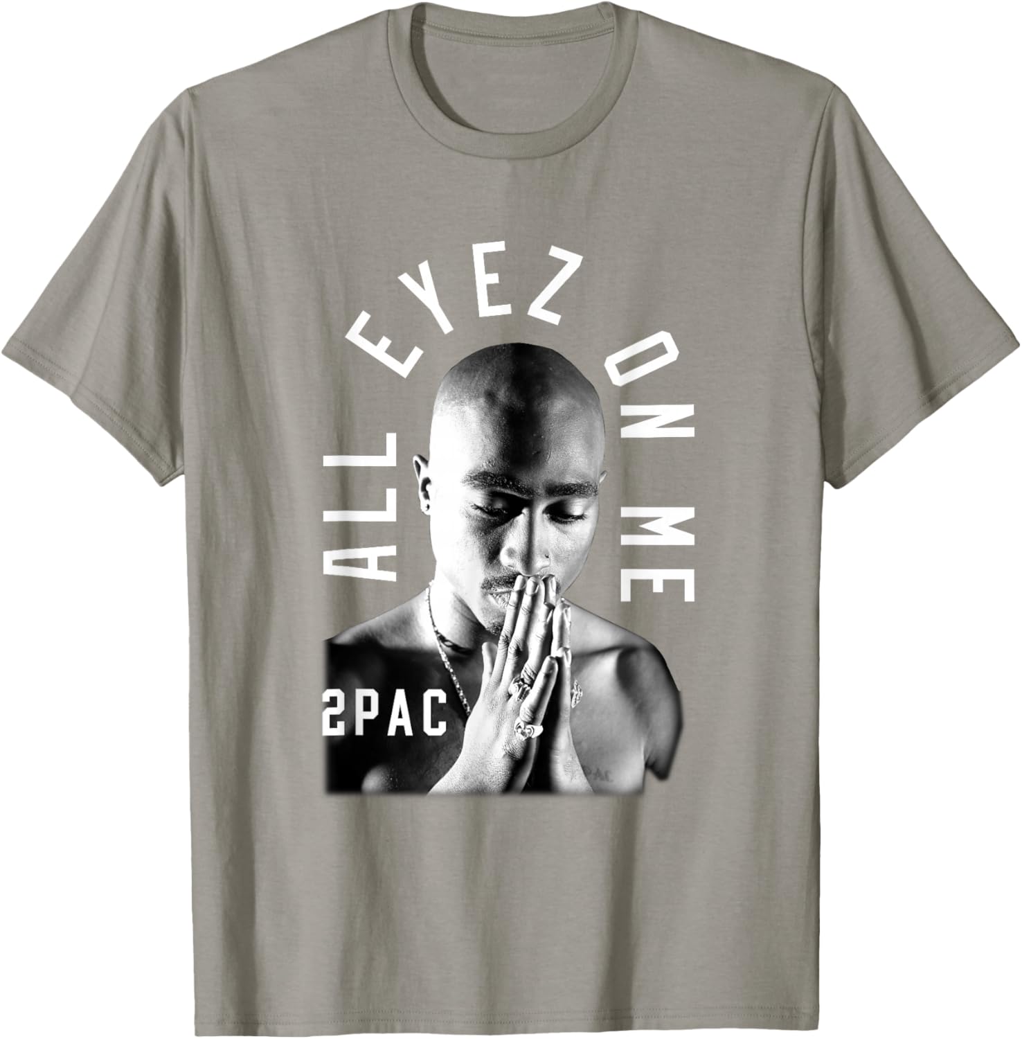 Tupac Shakur Classic Fit T-Shirt - Black Cotton Polyester Short Sleeve - 4