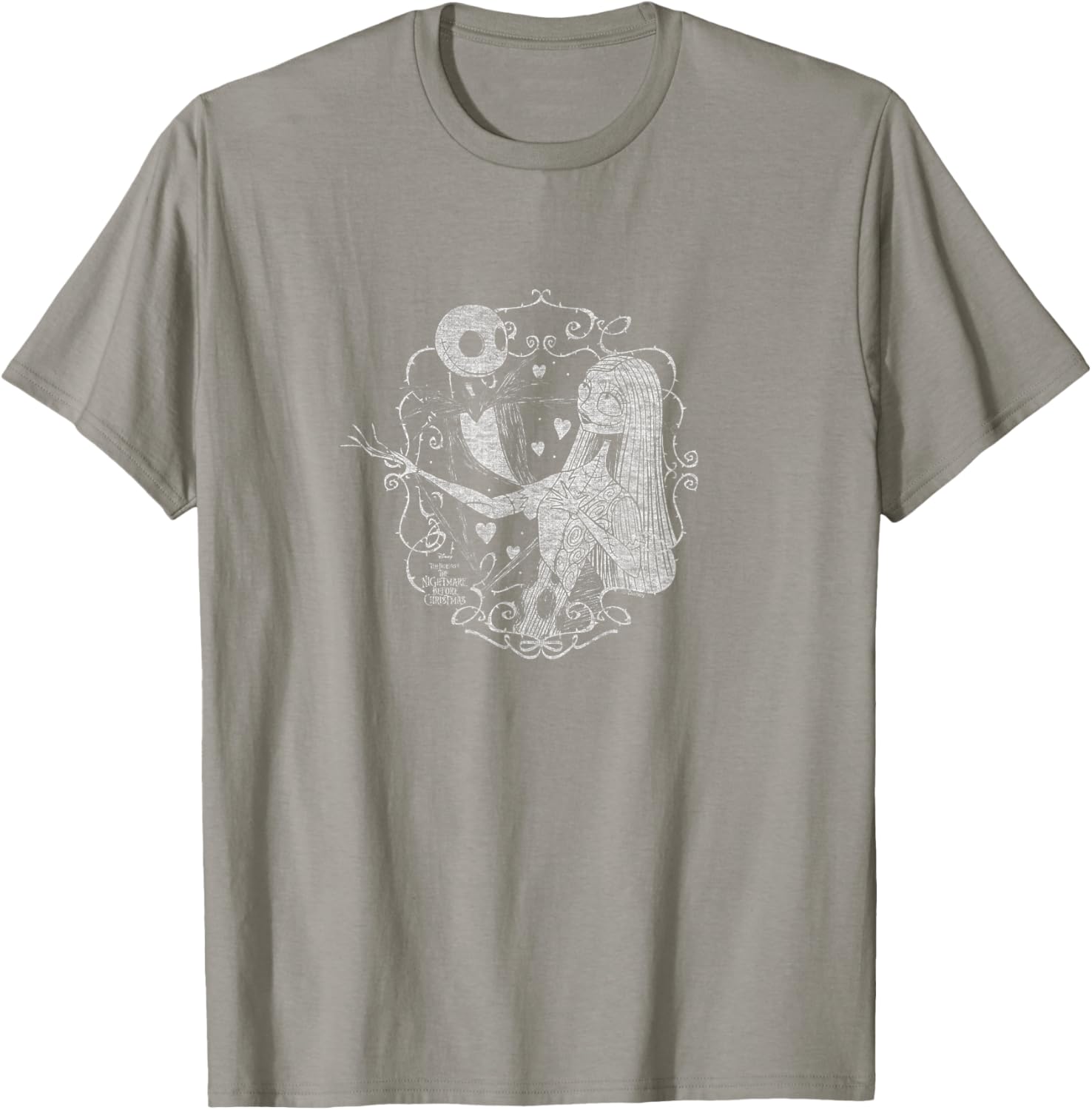 Nightmare Before Christmas Jack and Sally Valentine T-Shirt for Couples - 13