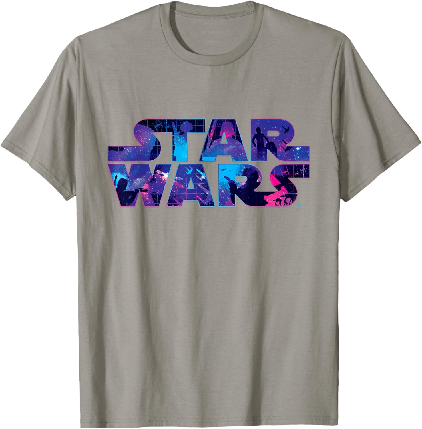 Retro 90s Star Wars Logo Galaxy T-Shirt for Fans of Classic Sci-Fi - 15