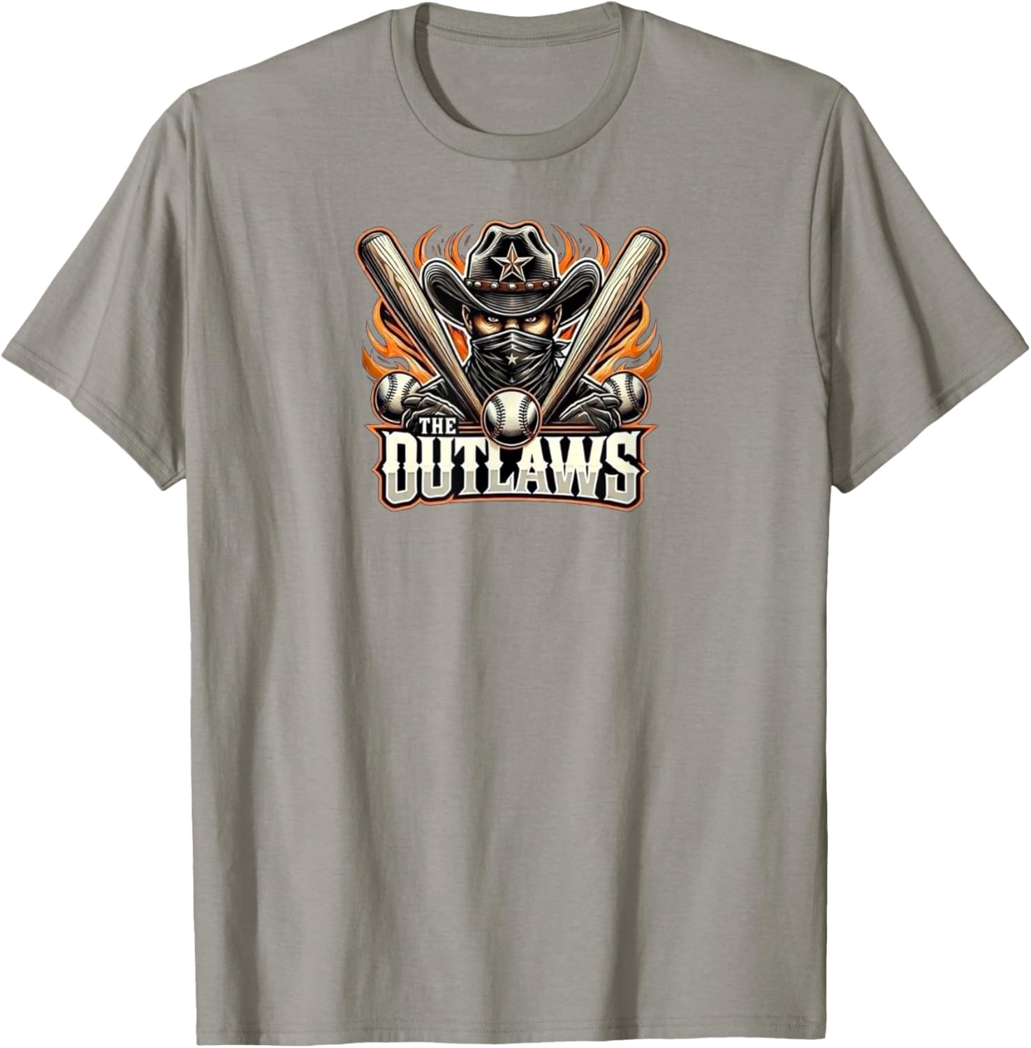 Outlaw Baseball T-Shirt for Stylish Fans - Comfortable and Trendy Wear - 5