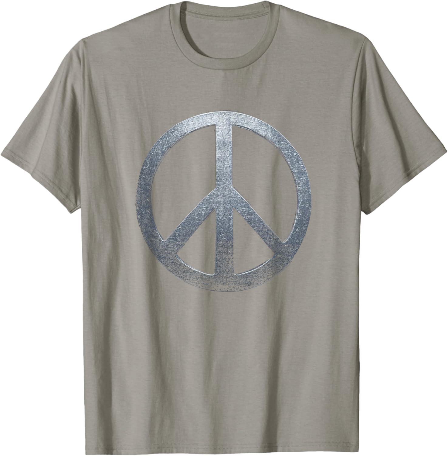 Weathered Stone Peace Sign T-Shirt for Comfortable, Stylish Everyday Wear - 12