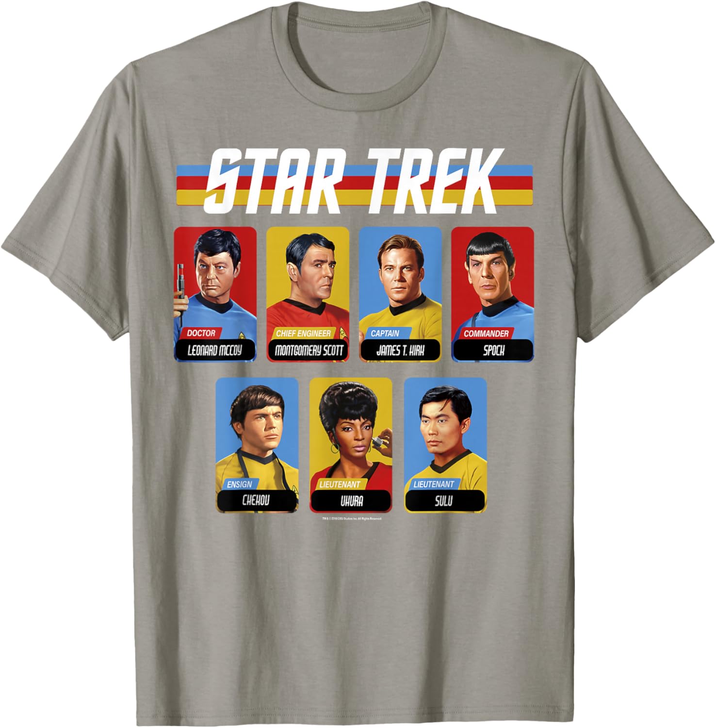 Star Trek Original Series Crew Retro Portraits T-Shirt for Fans - 2