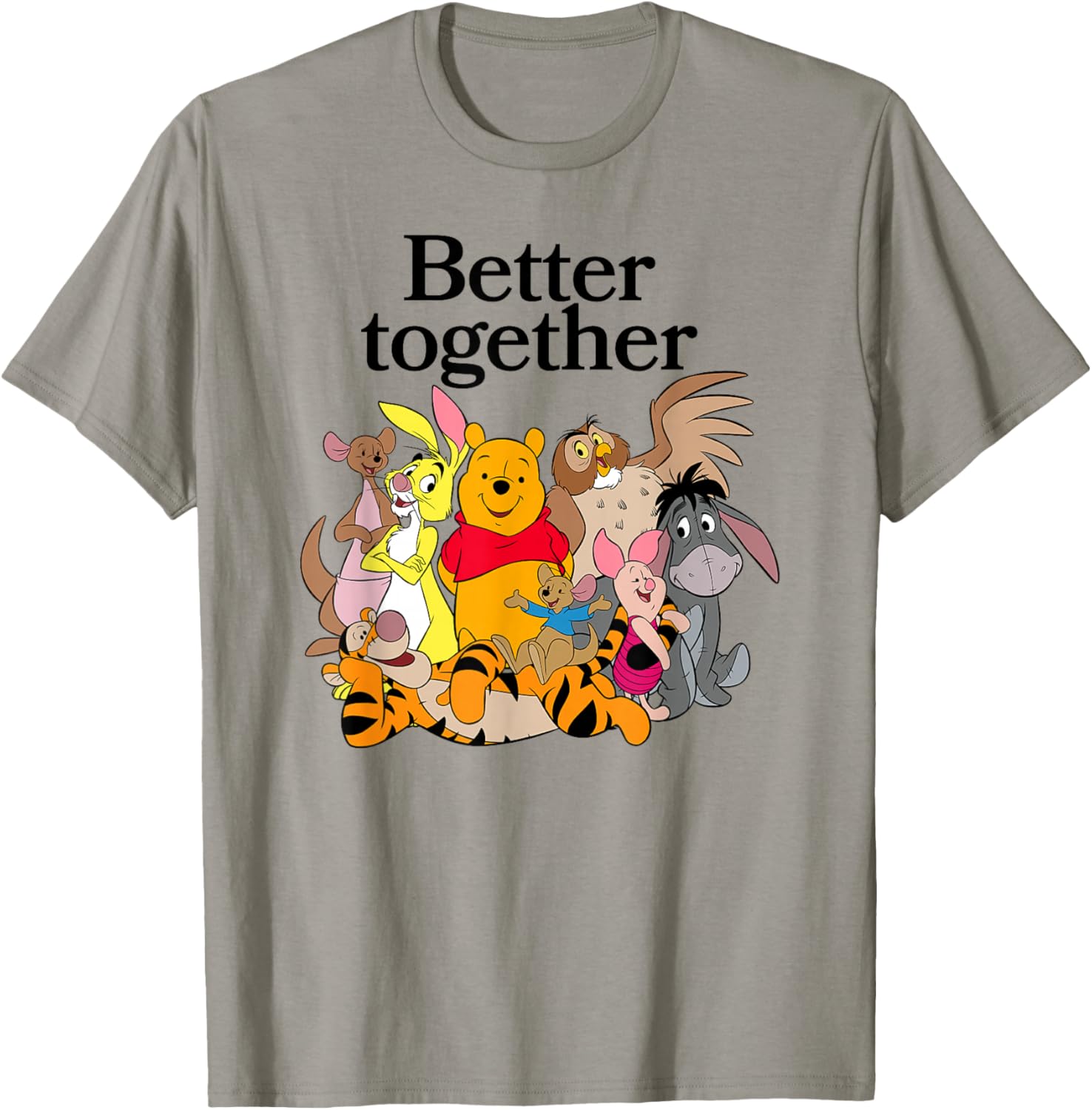 Winnie the Pooh Better Together Friends Group Shot T-Shirt for Fans - 4