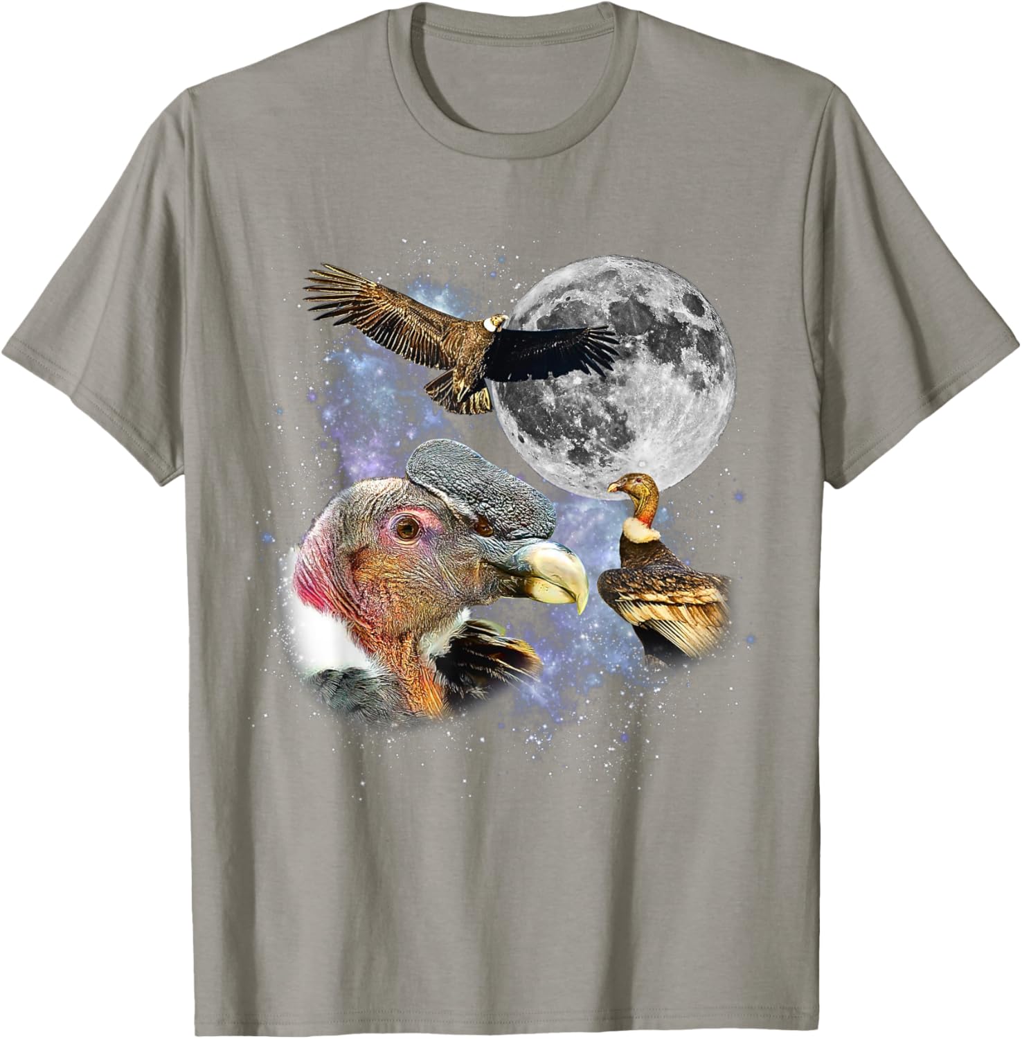 Retro Andean Condor Moon Graphic 90s Vintage T-Shirt for Cool Style - 16