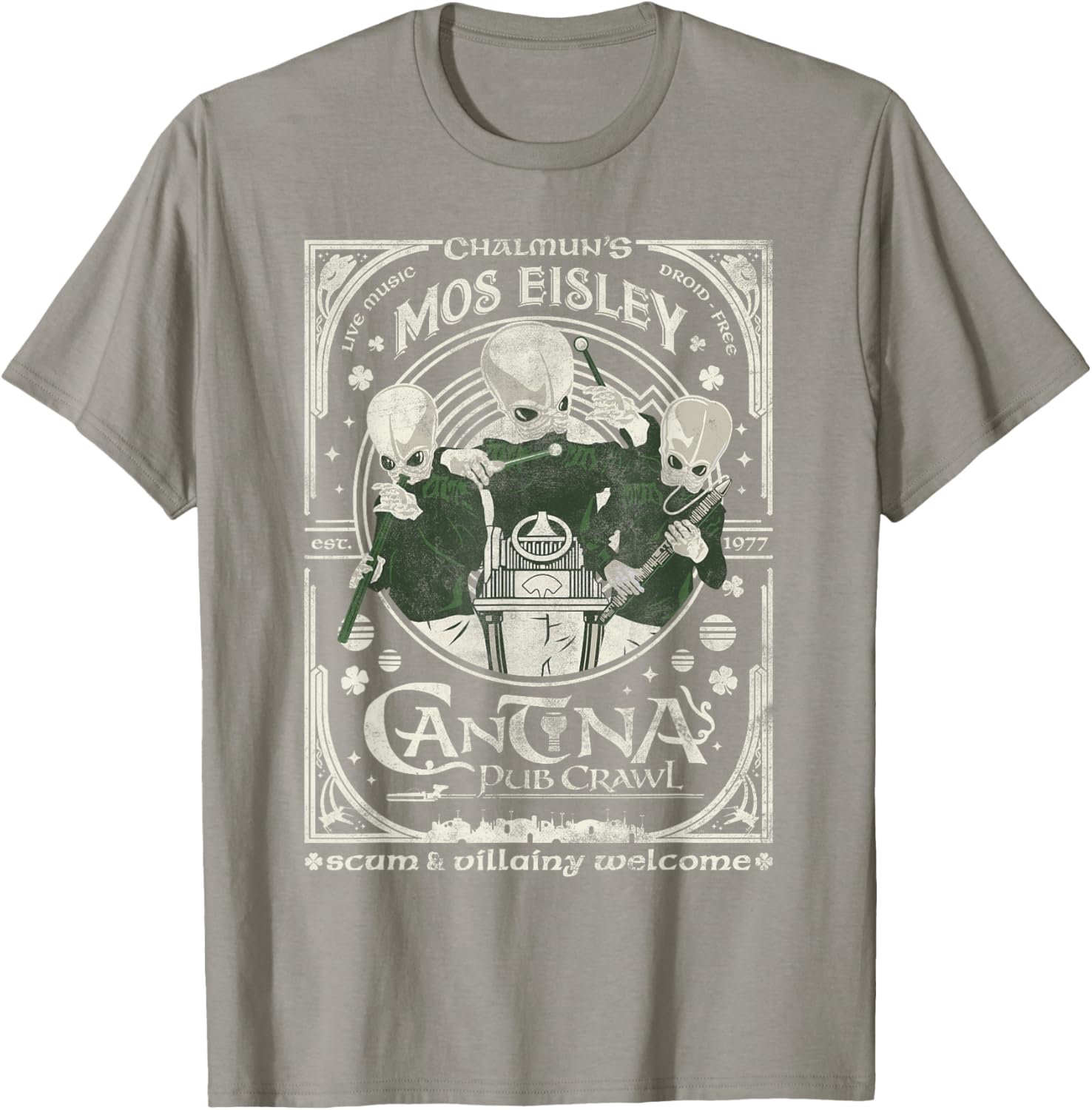 Star Wars St Patrick's Day Mos Eisley Cantina Pub Crawl T-Shirt for Fans - 6
